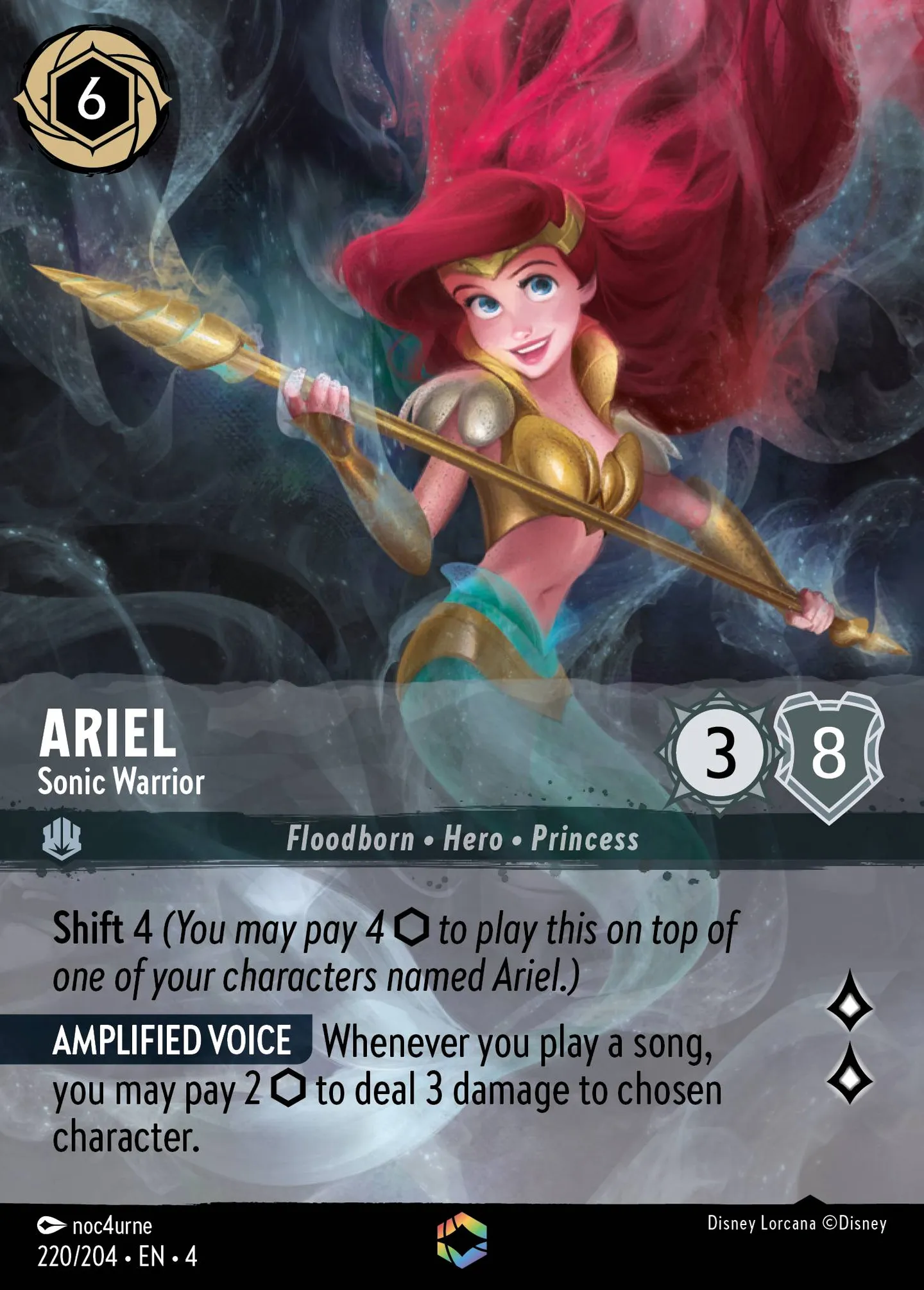Ariel - Sonic Warrior — Ursula's Return — Lorcana