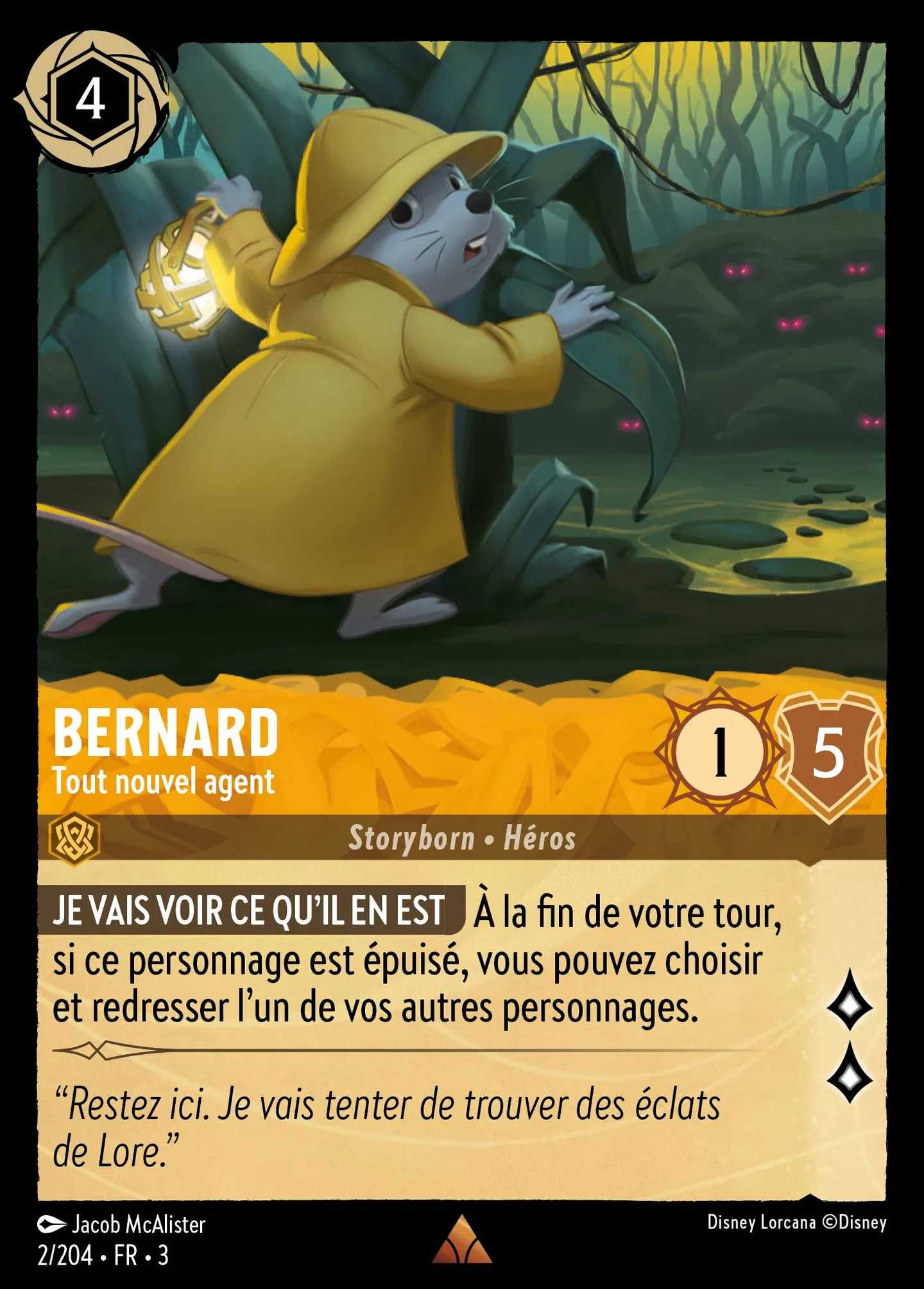 Bernard - Tout nouvel agent — Into the Inklands — Lorcana