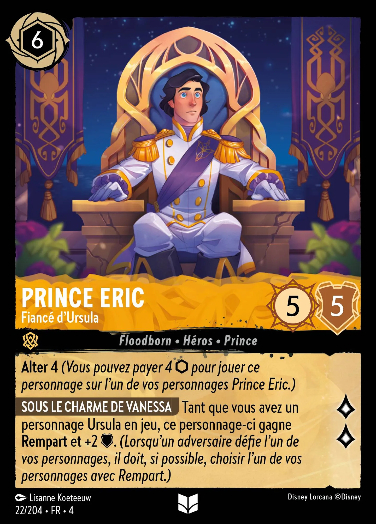 Prince Eric - Fiancé d'Ursula — Ursula's Return — Lorcana