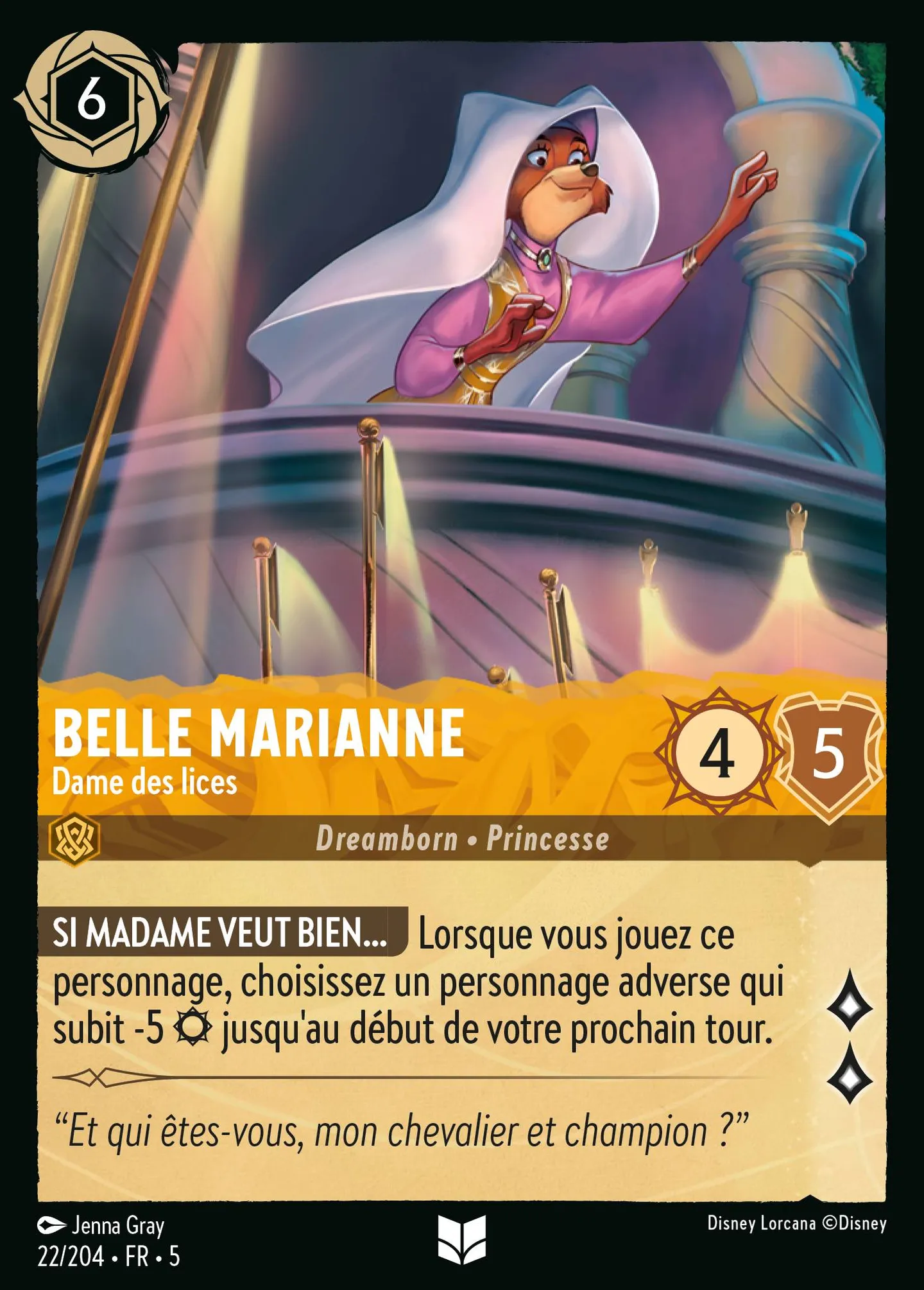 Belle Marianne - Dame des lices — Shimmering Skies — Lorcana