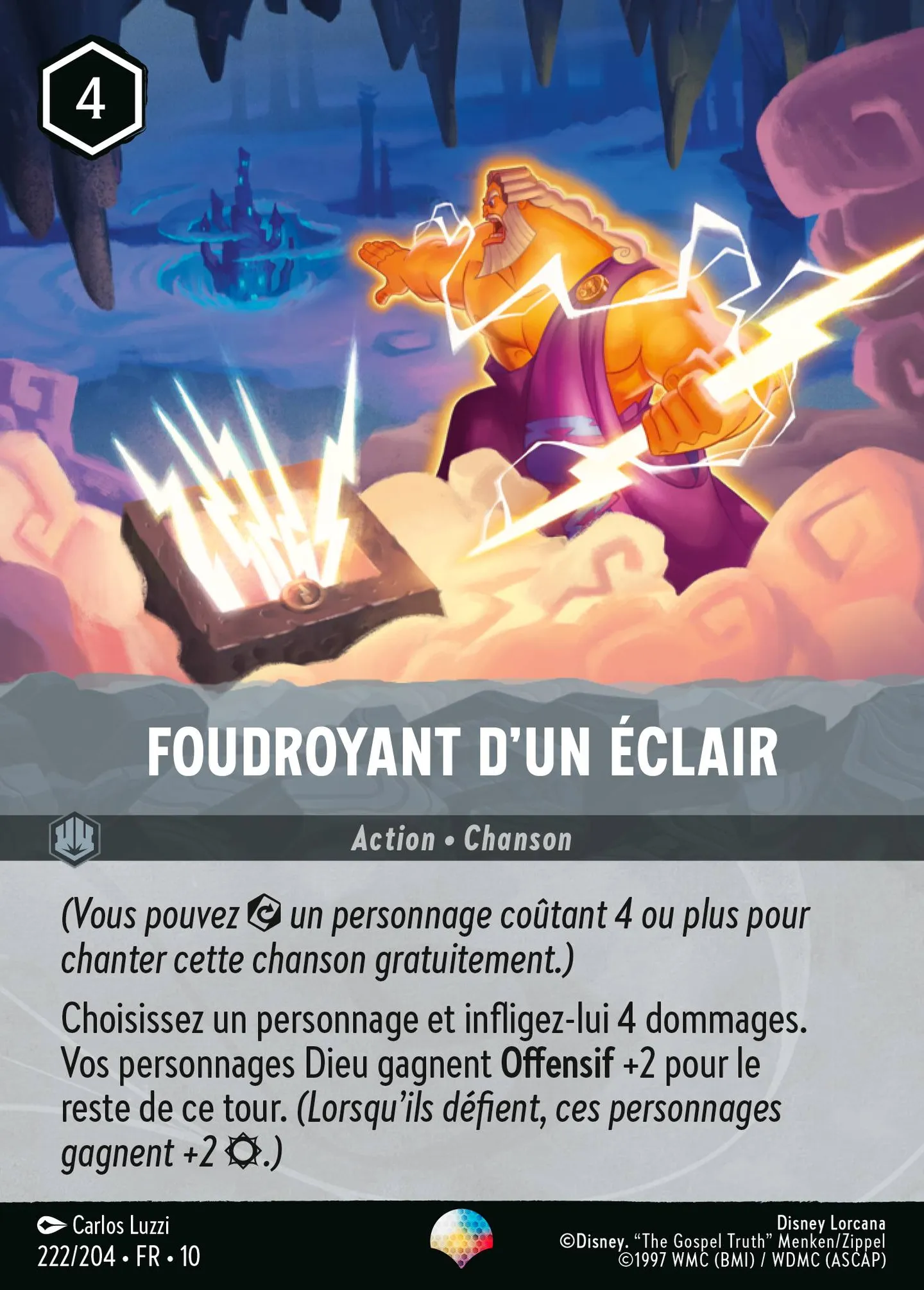 Foudroyant d'un éclair — Whispers in the Well — Lorcana
