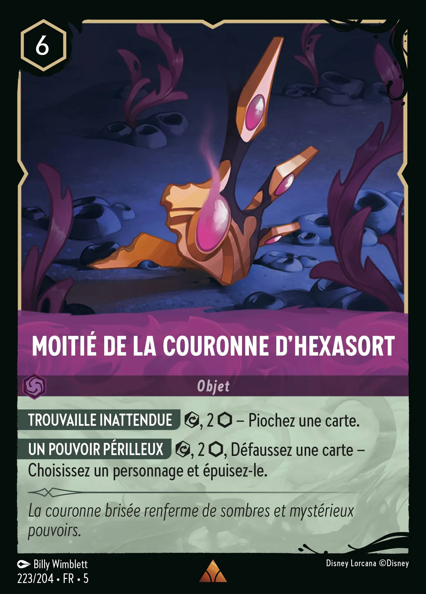 Moitié de la Couronne d'Hexasort — Shimmering Skies — Lorcana