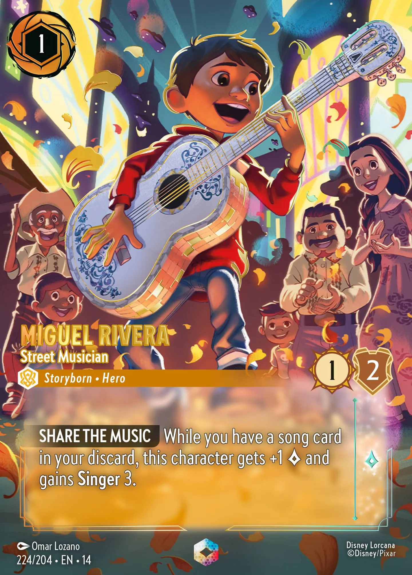 Miguel Rivera - Street Musician — Hyperia City — Lorcana