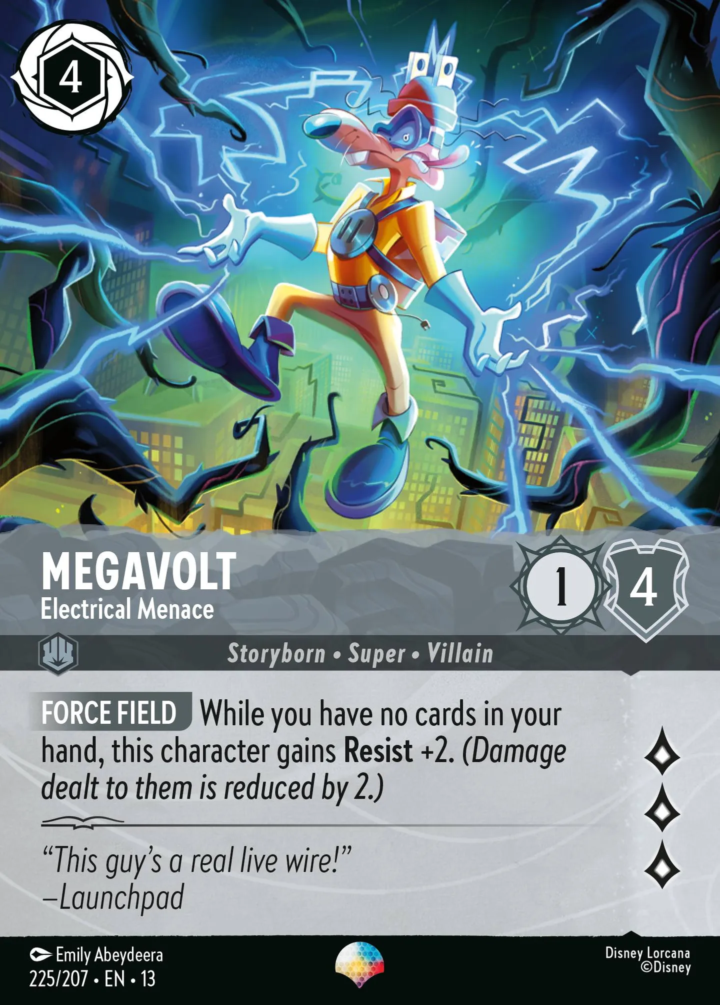 Megavolt - Electrical Menace — Attack of the Vine! — Lorcana