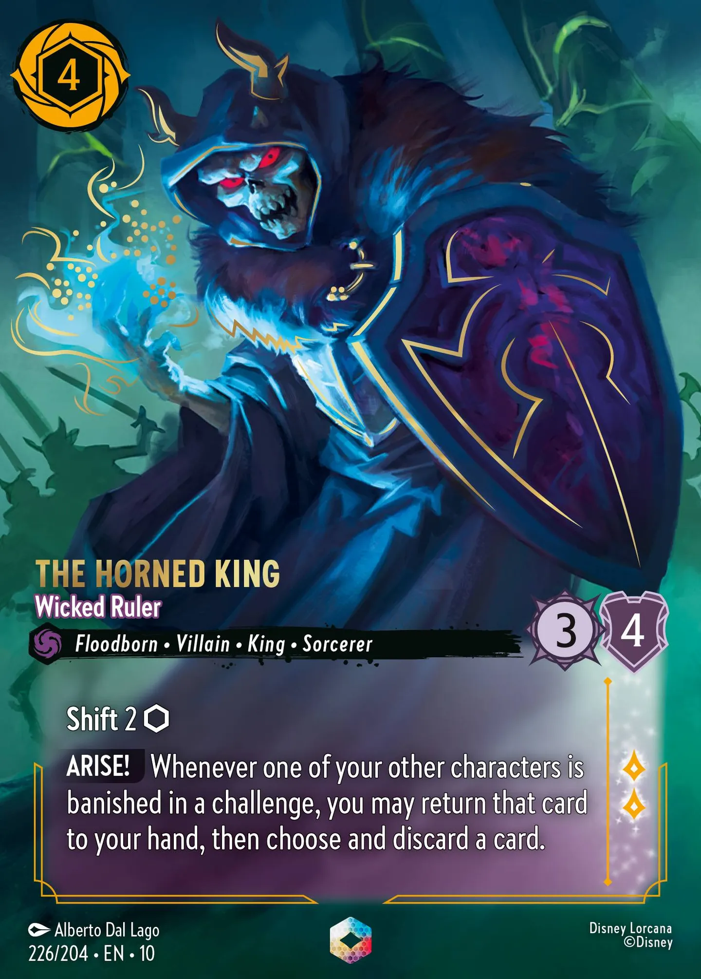 The Horned King - Wicked Ruler — Whispers in the Well — Lorcana