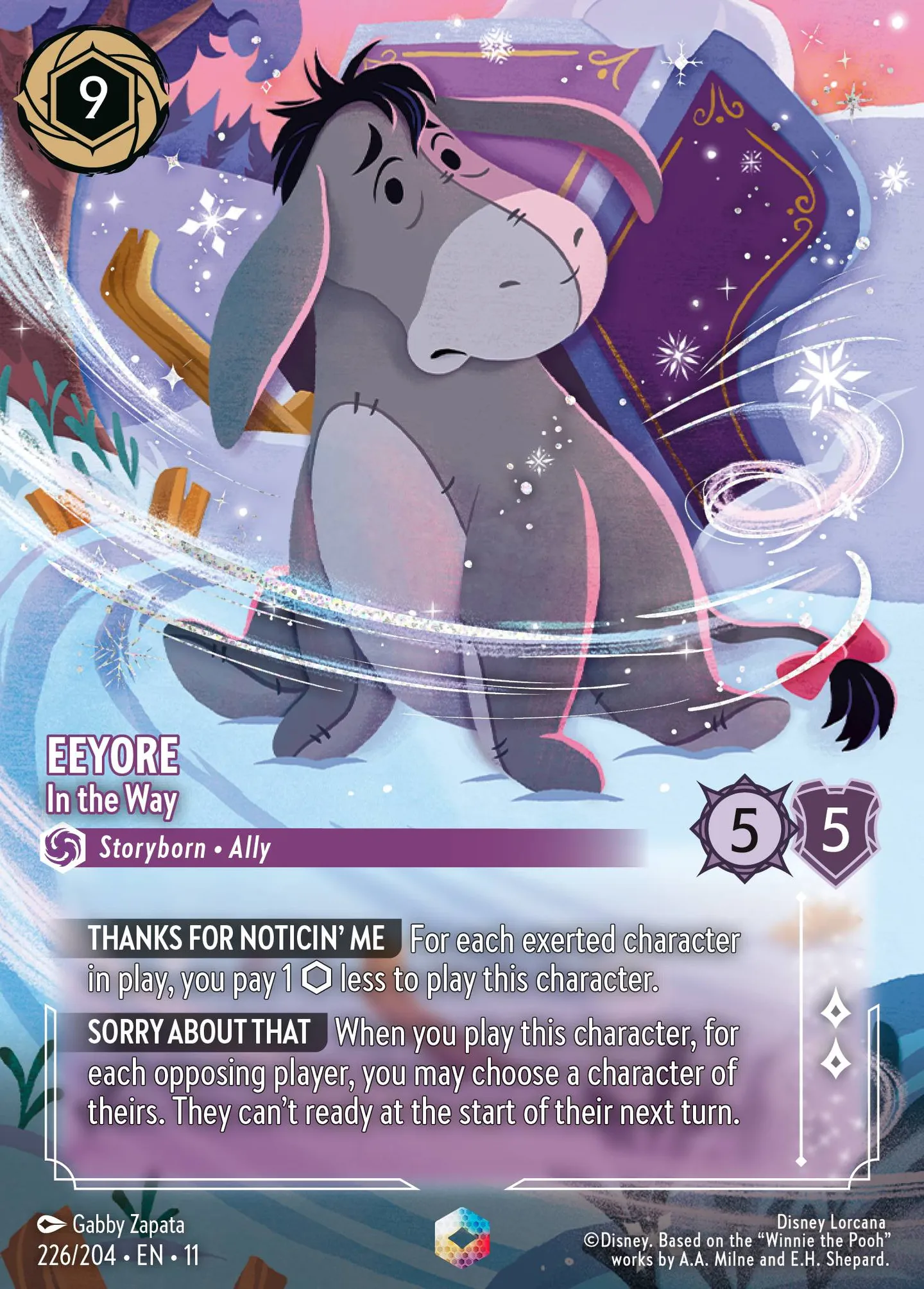 Eeyore - In the Way — Winterspell — Lorcana