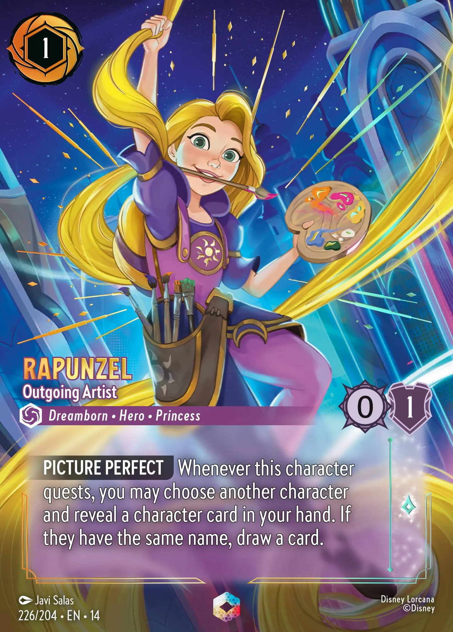 Rapunzel - Outgoing Artist — Hyperia City — Lorcana