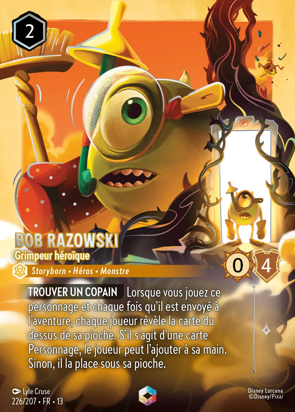 Bob Razowski - Grimpeur héroïque from Attack of the Vine! - Lorcana