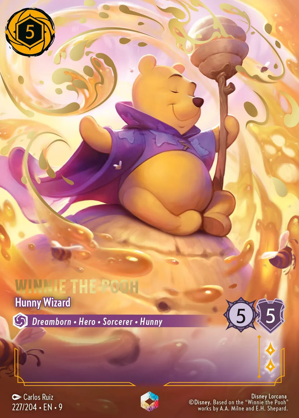 Winnie the Pooh - Hunny Wizard from Fabled - Lorcana