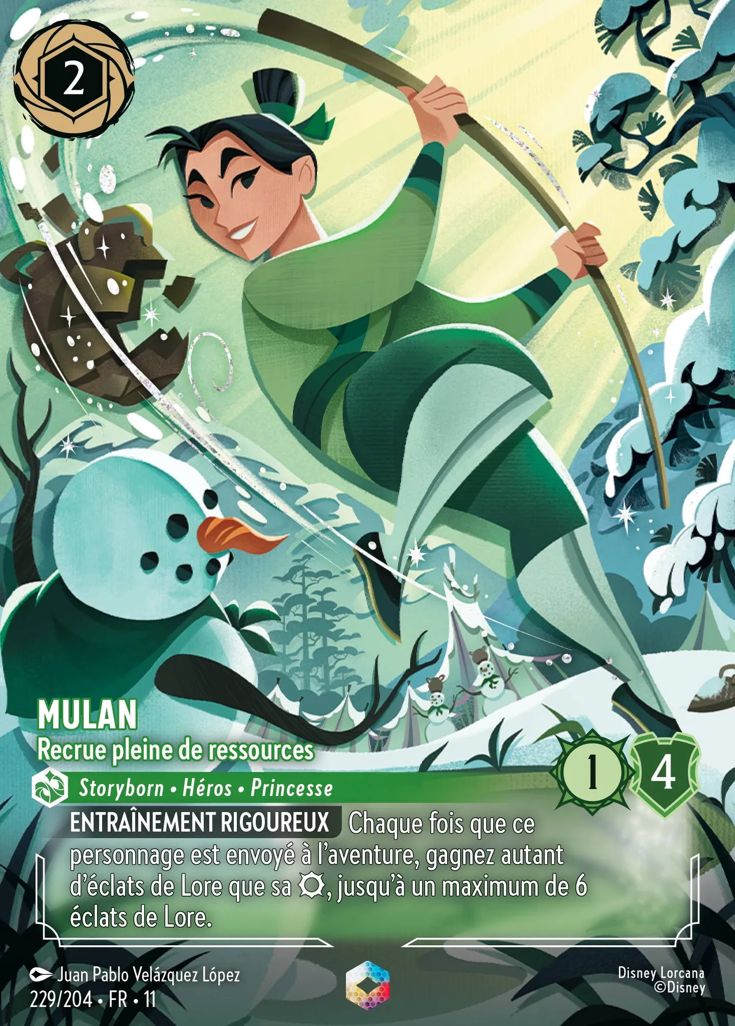 Mulan - Recrue pleine de ressources — Winterspell — Lorcana