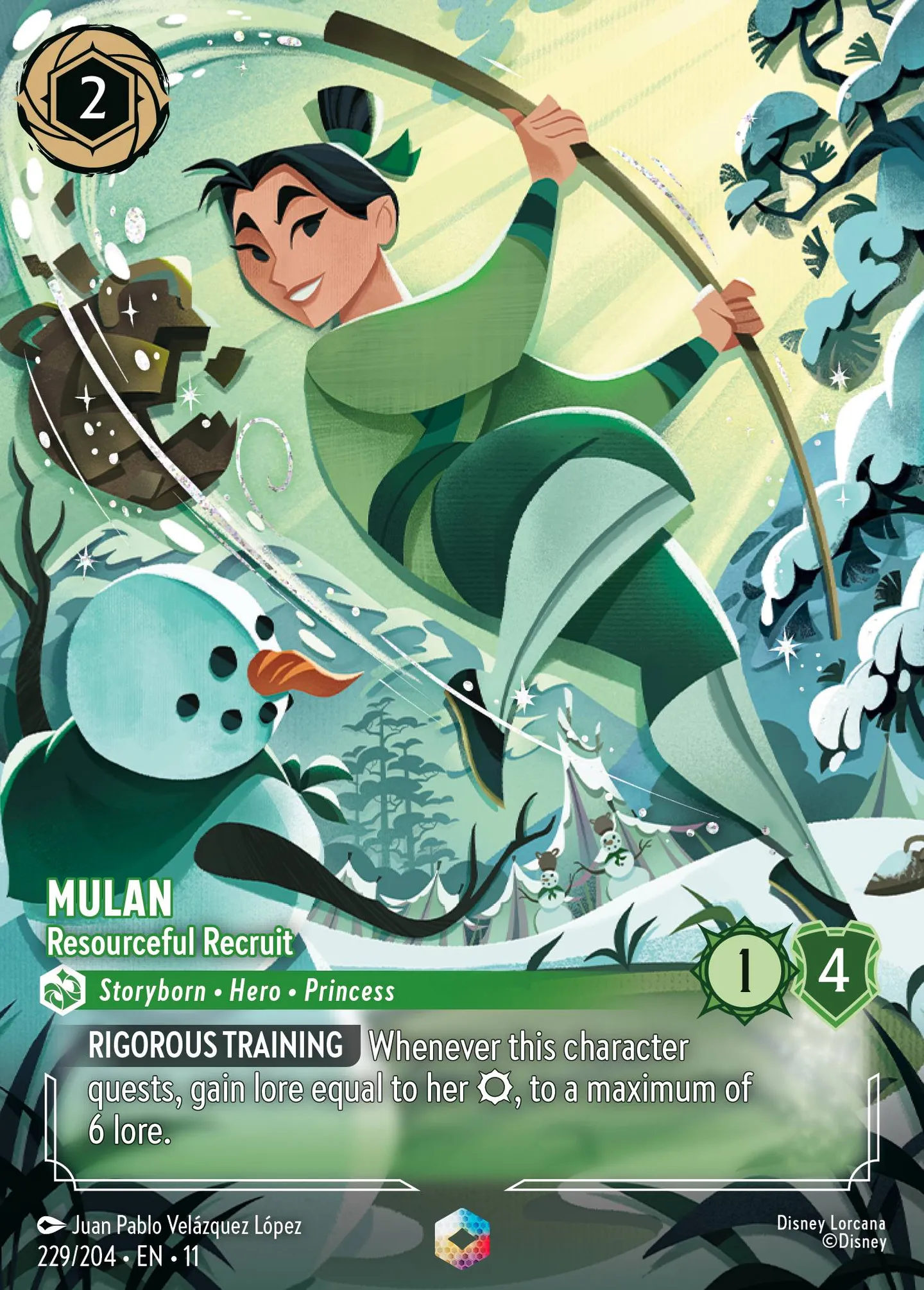 Mulan - Resourceful Recruit — Winterspell — Lorcana