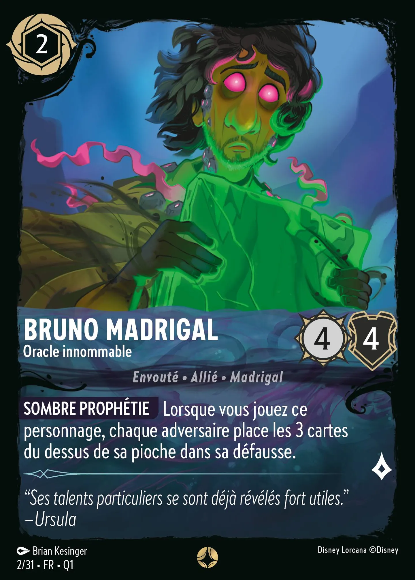 Bruno Madrigal - Oracle innomable — Illumineer's Quest: Deep Trouble — Lorcana