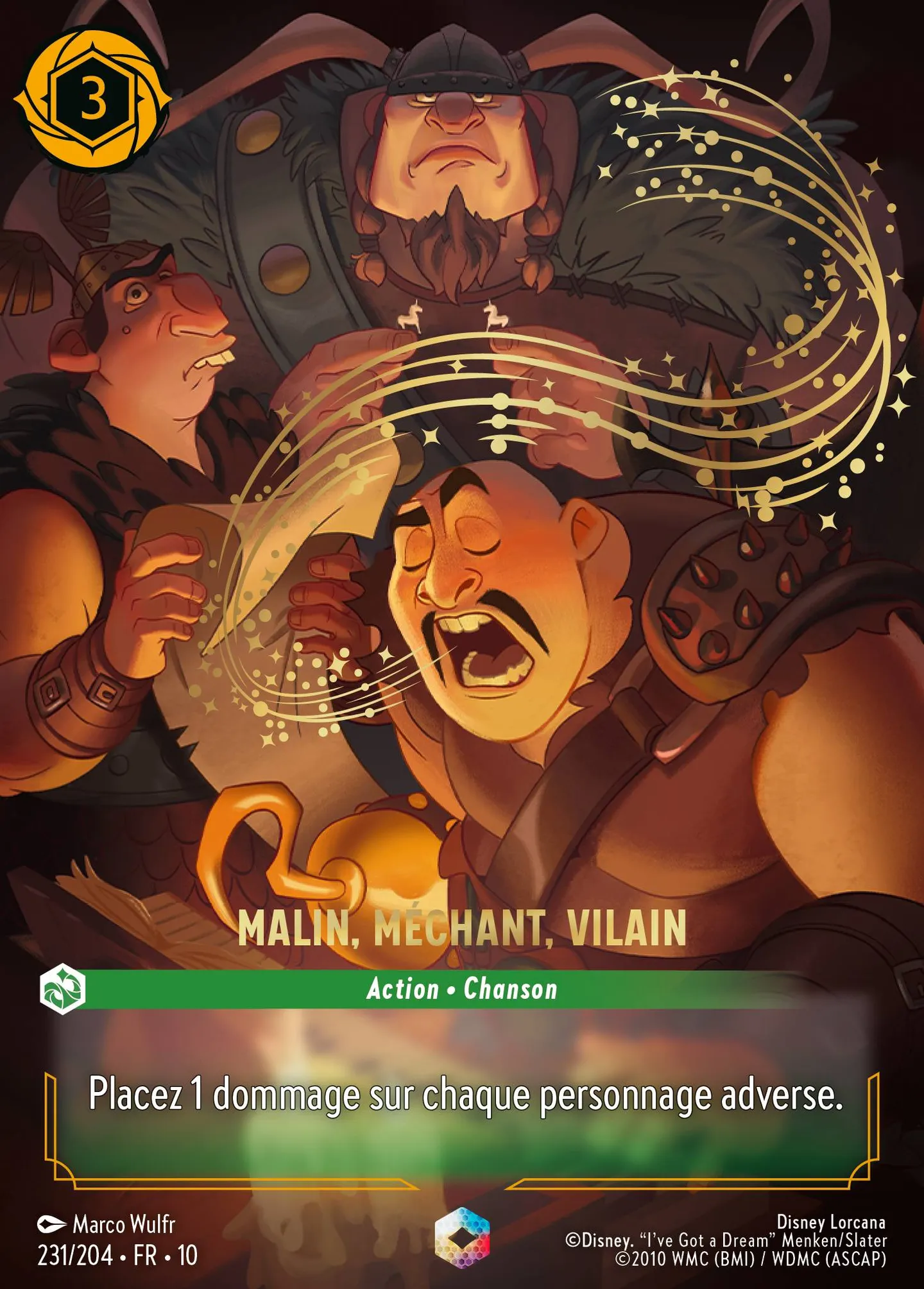 Malin, méchant, vilain — Whispers in the Well — Lorcana