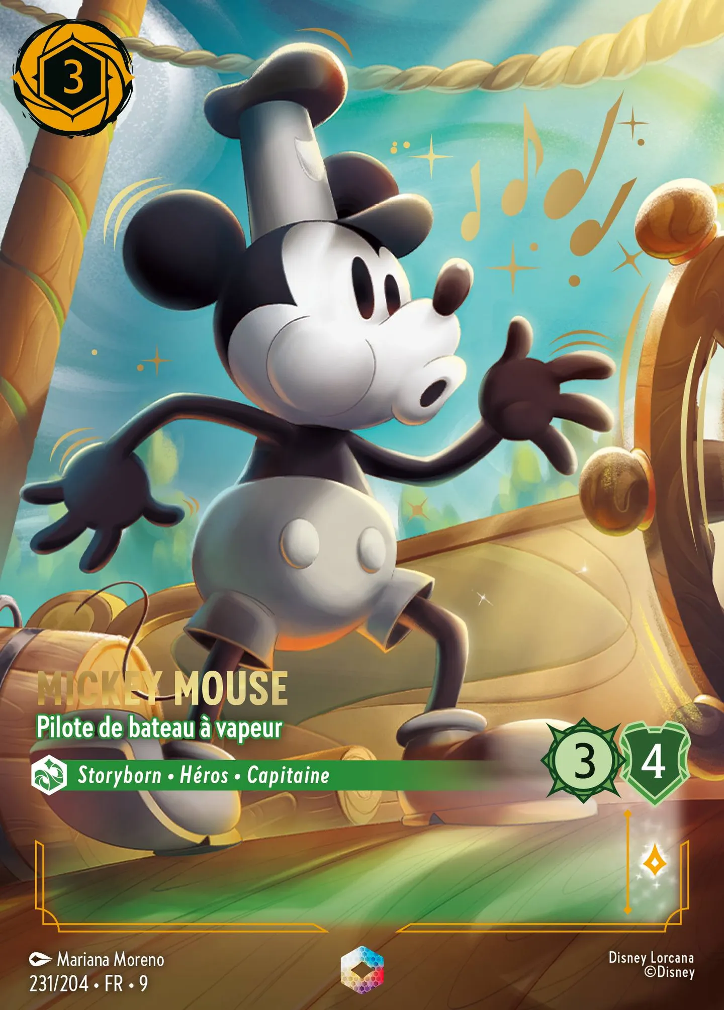 Mickey Mouse - Pilote de bateau à vapeur — Fabled — Lorcana