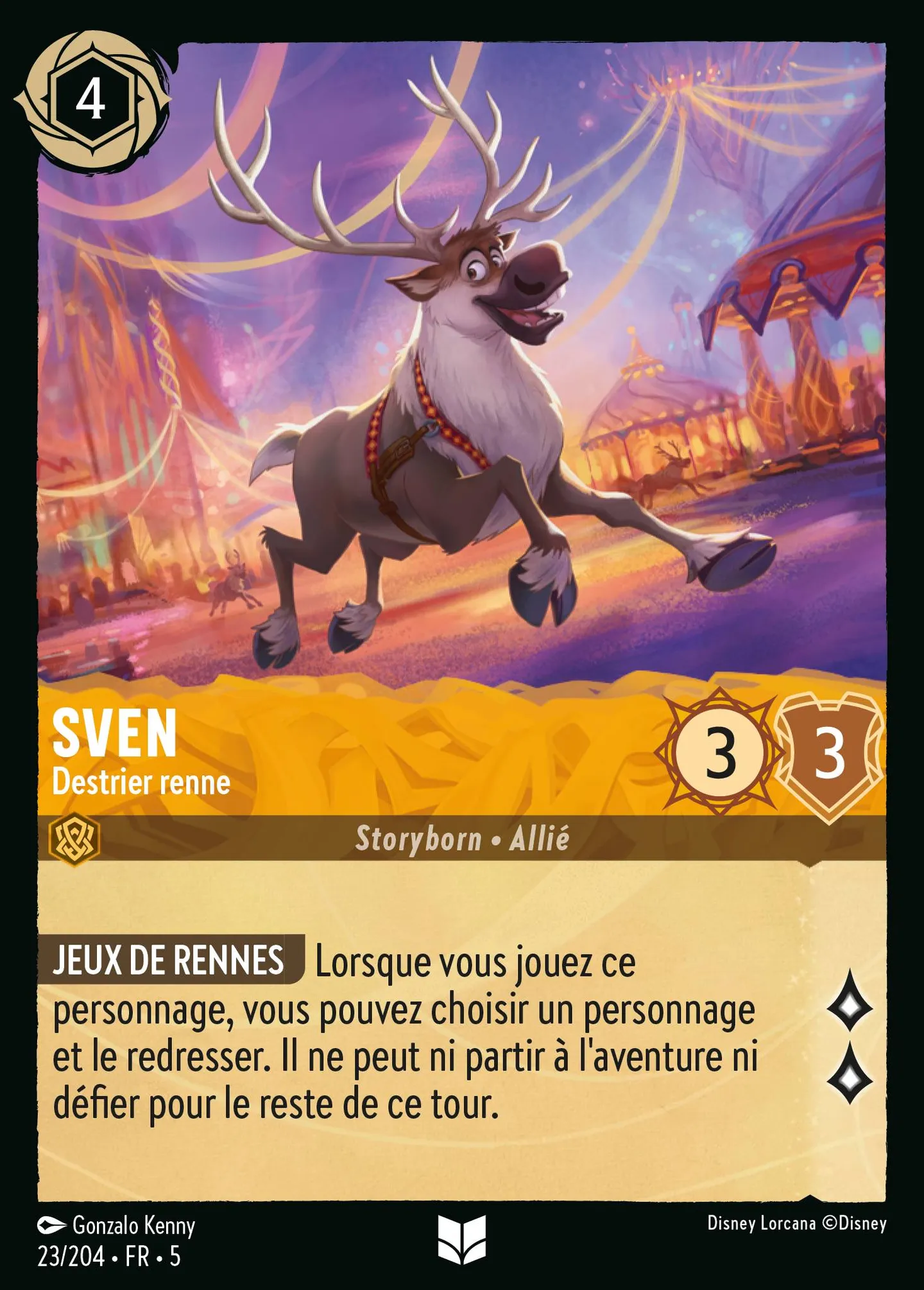 Sven - Destrier renne — Shimmering Skies — Lorcana