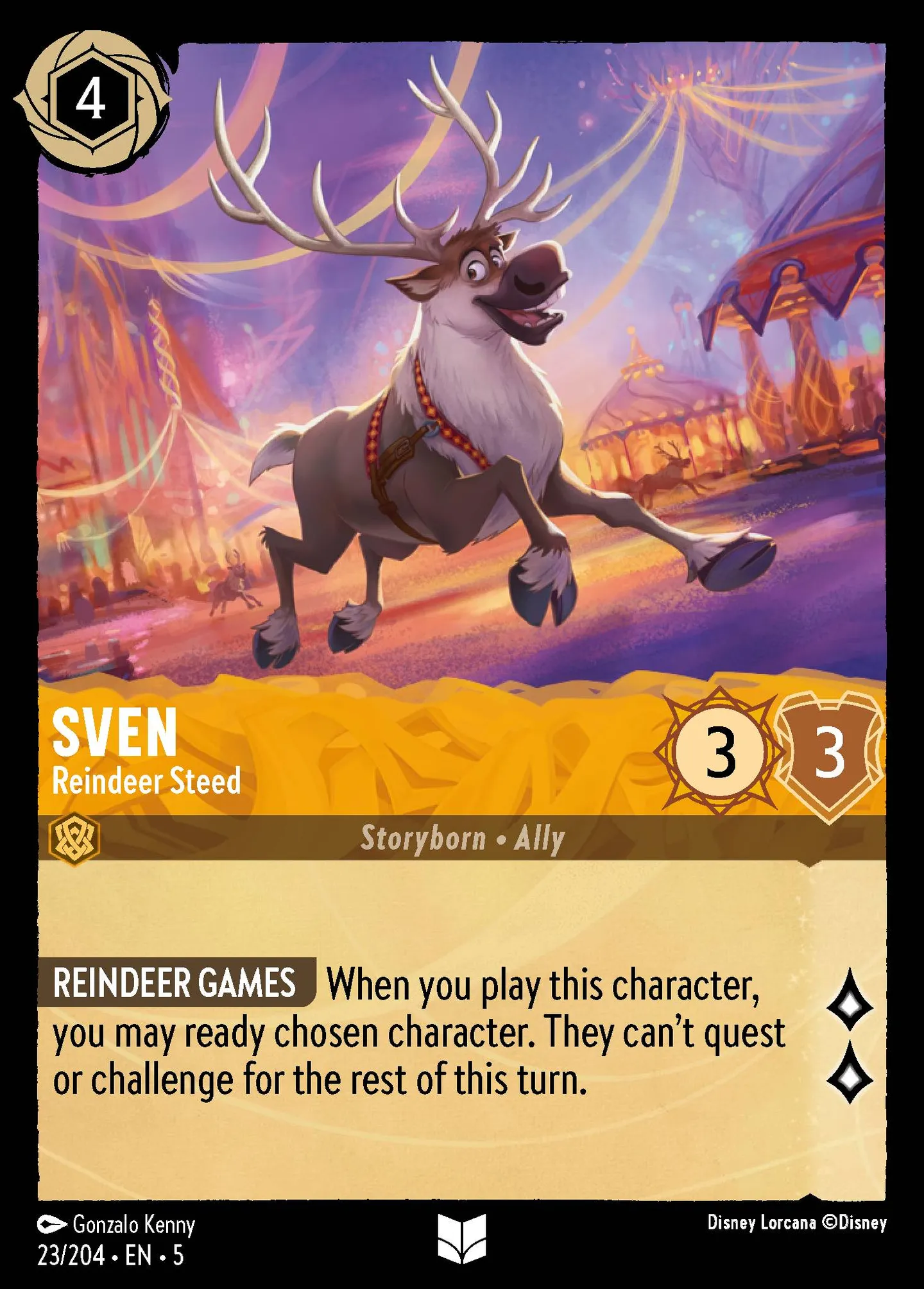 Sven - Destrier renne — Shimmering Skies — Lorcana