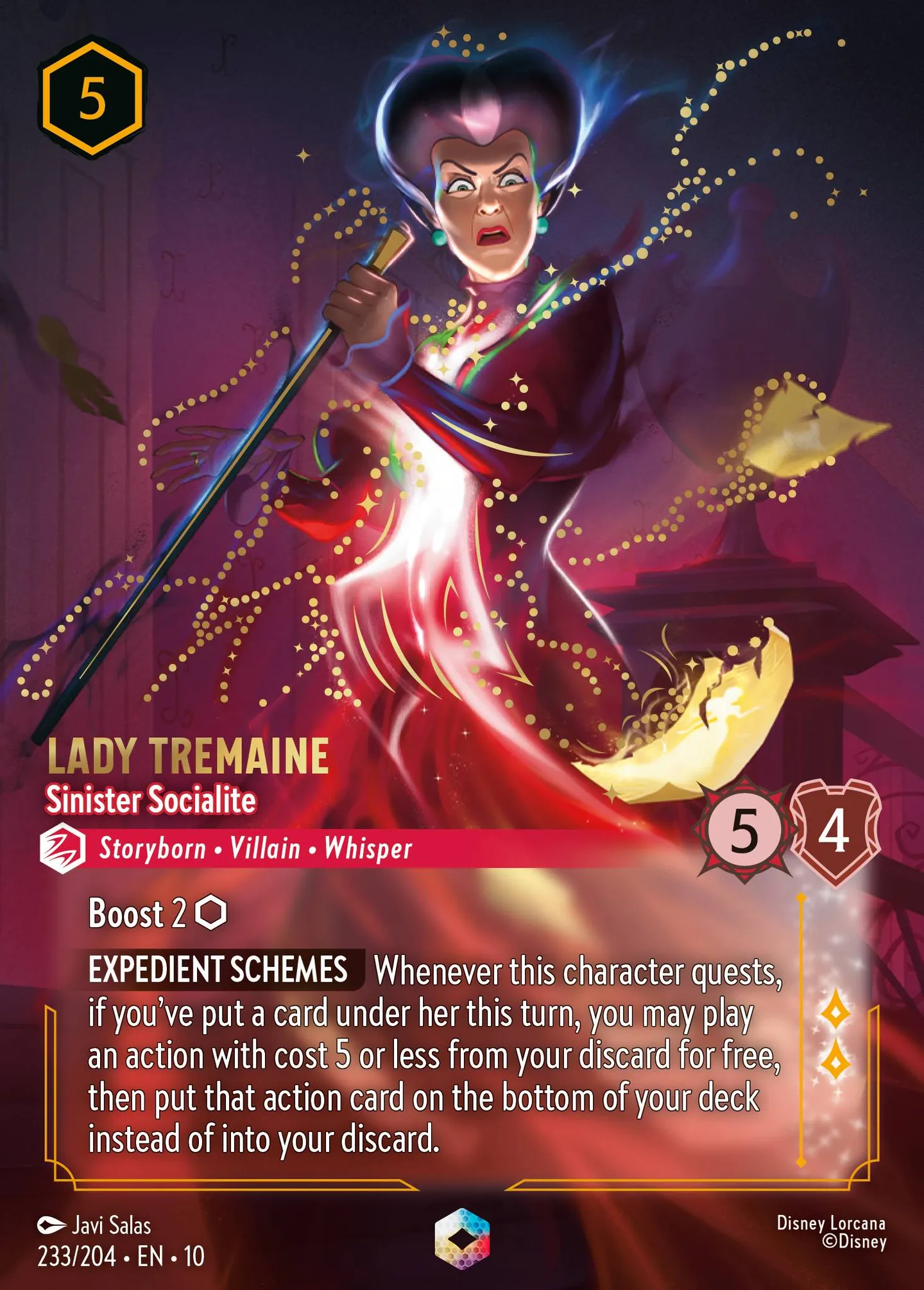 Lady Tremaine - Sinister Socialite — Whispers in the Well — Lorcana