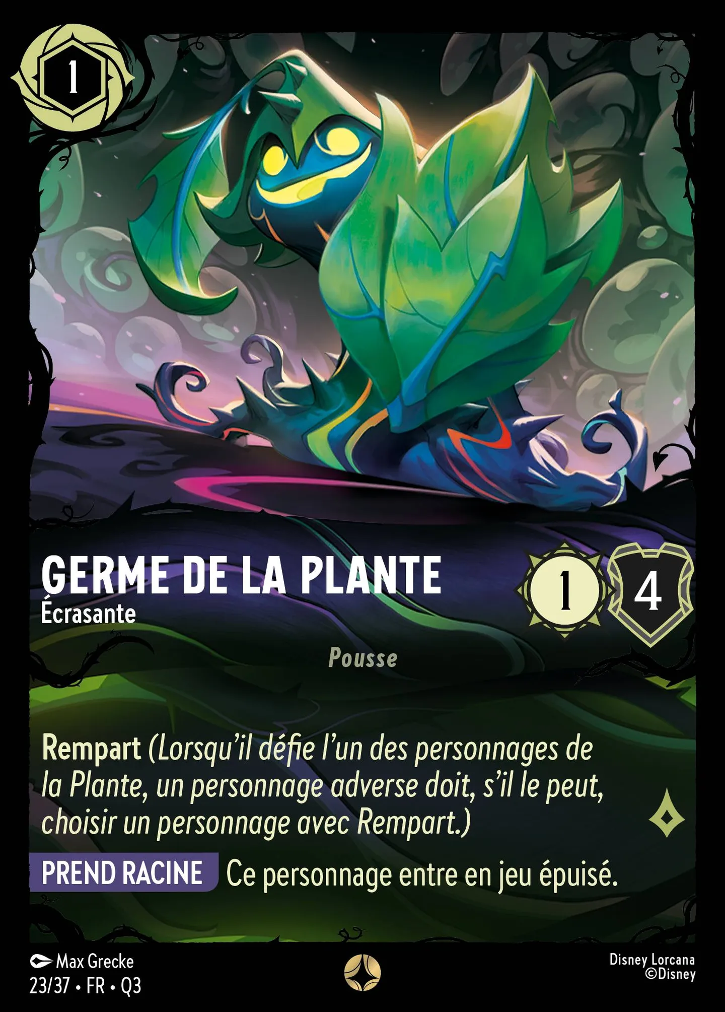Germe de la Plante - Écrasante — Illumineer's Quest: The Great Hunny Rescue — Lorcana
