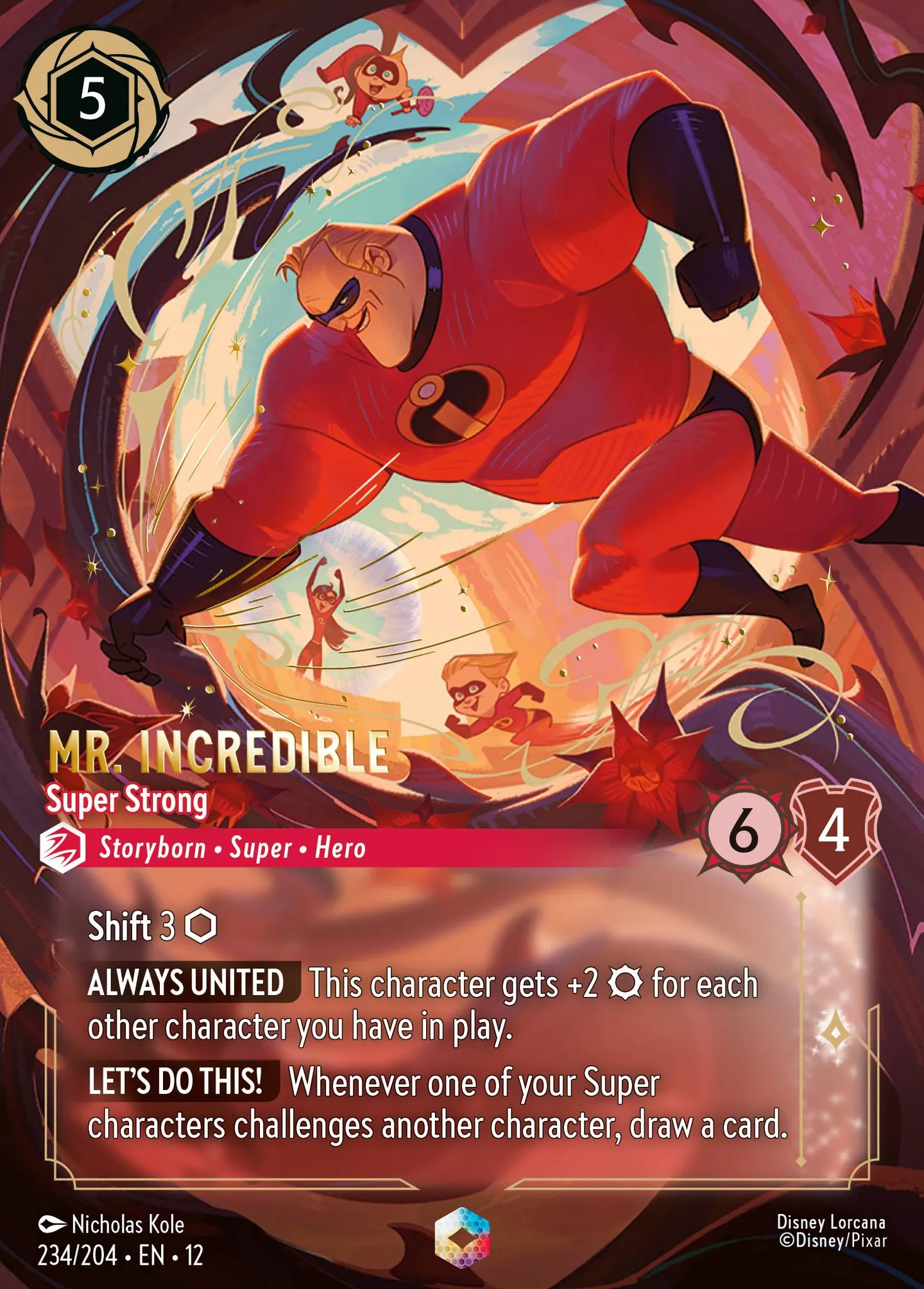 Mr. Incredible - Super Strong — Wilds Unknown — Lorcana