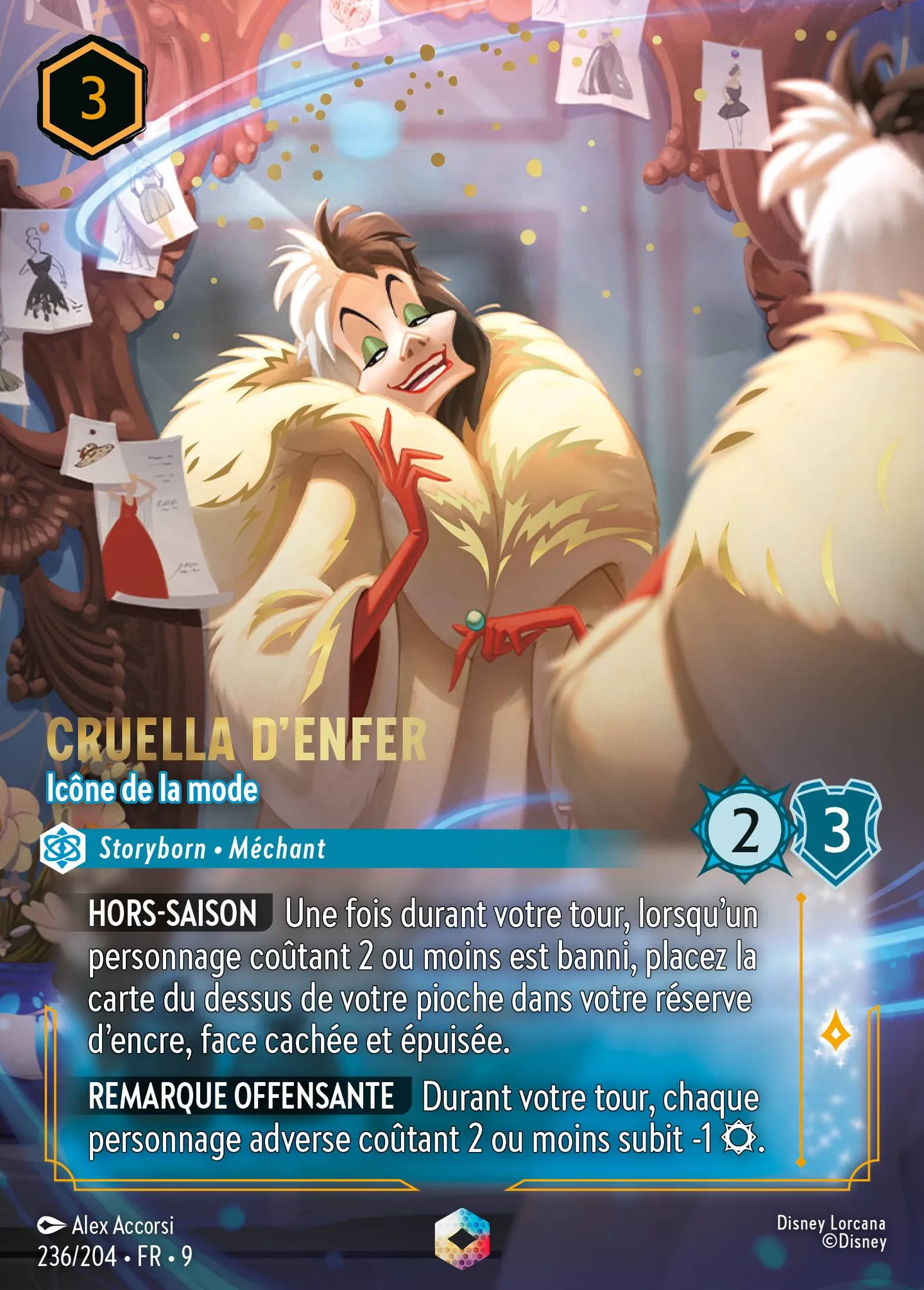 Cruella d'Enfer - Icône de la mode — Fabled — Lorcana