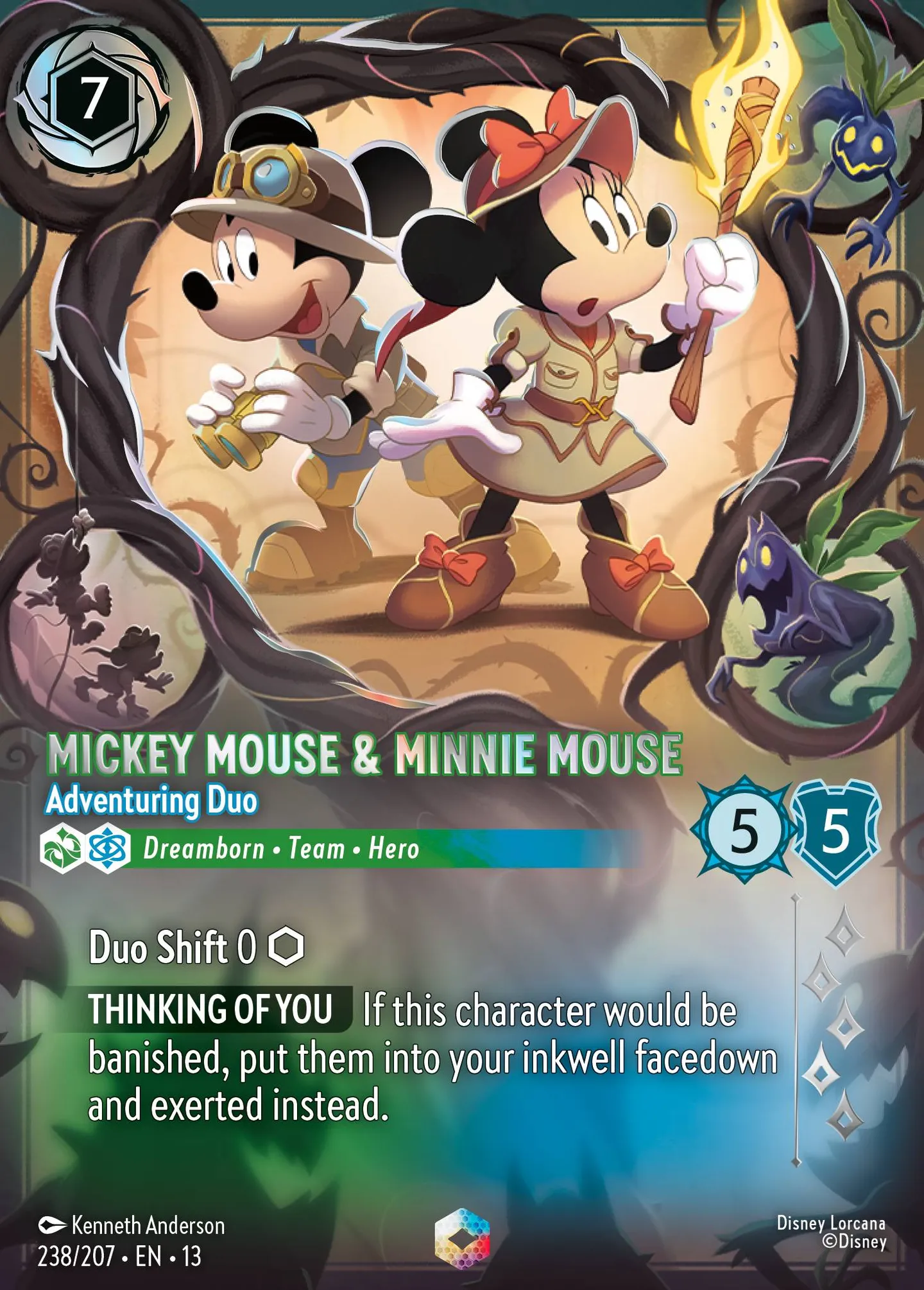 Mickey Mouse & Minnie Mouse - Adventuring Duo — Attack of the Vine! — Lorcana