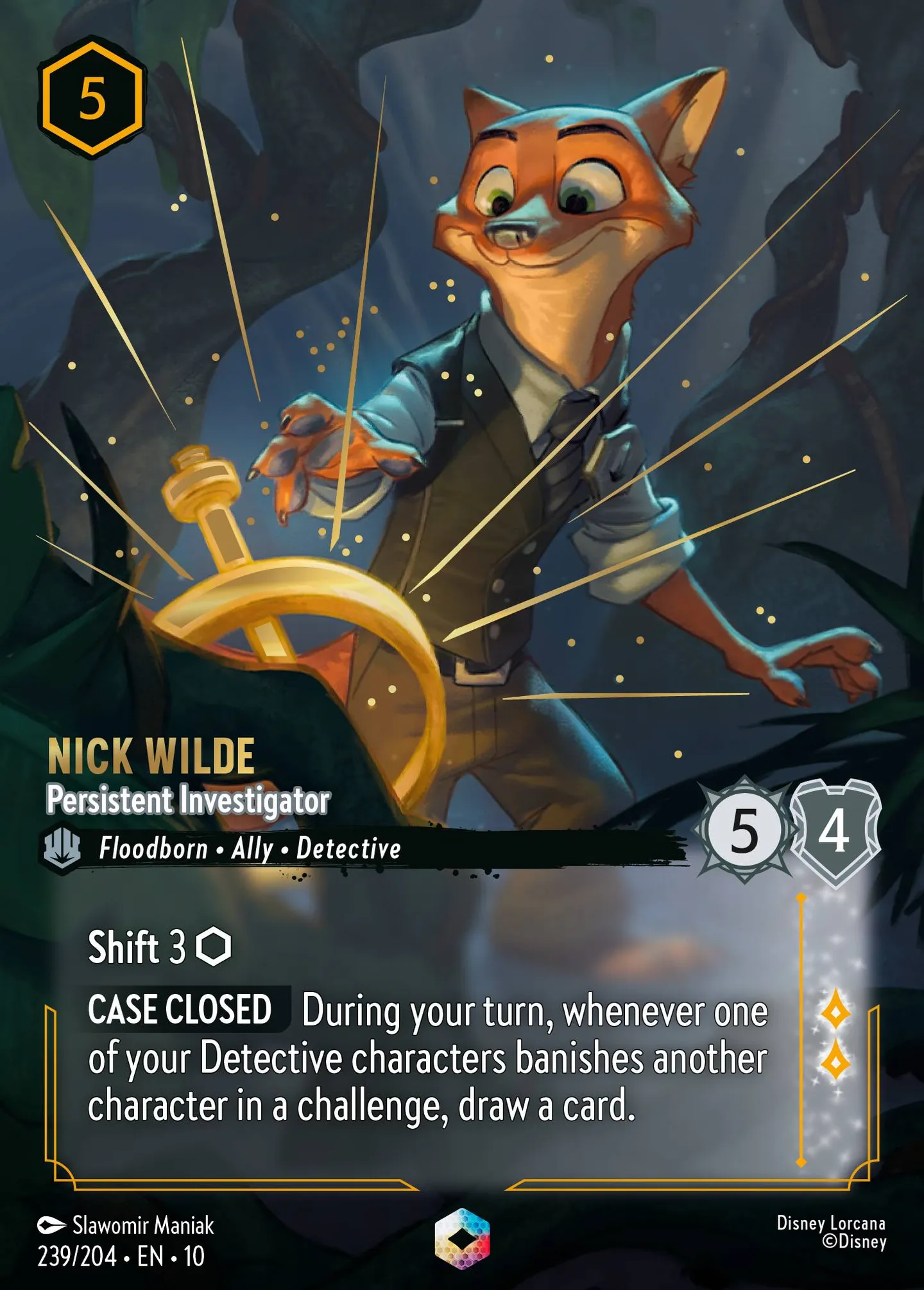 Nick Wilde - Persistent Investigator — Whispers in the Well — Lorcana