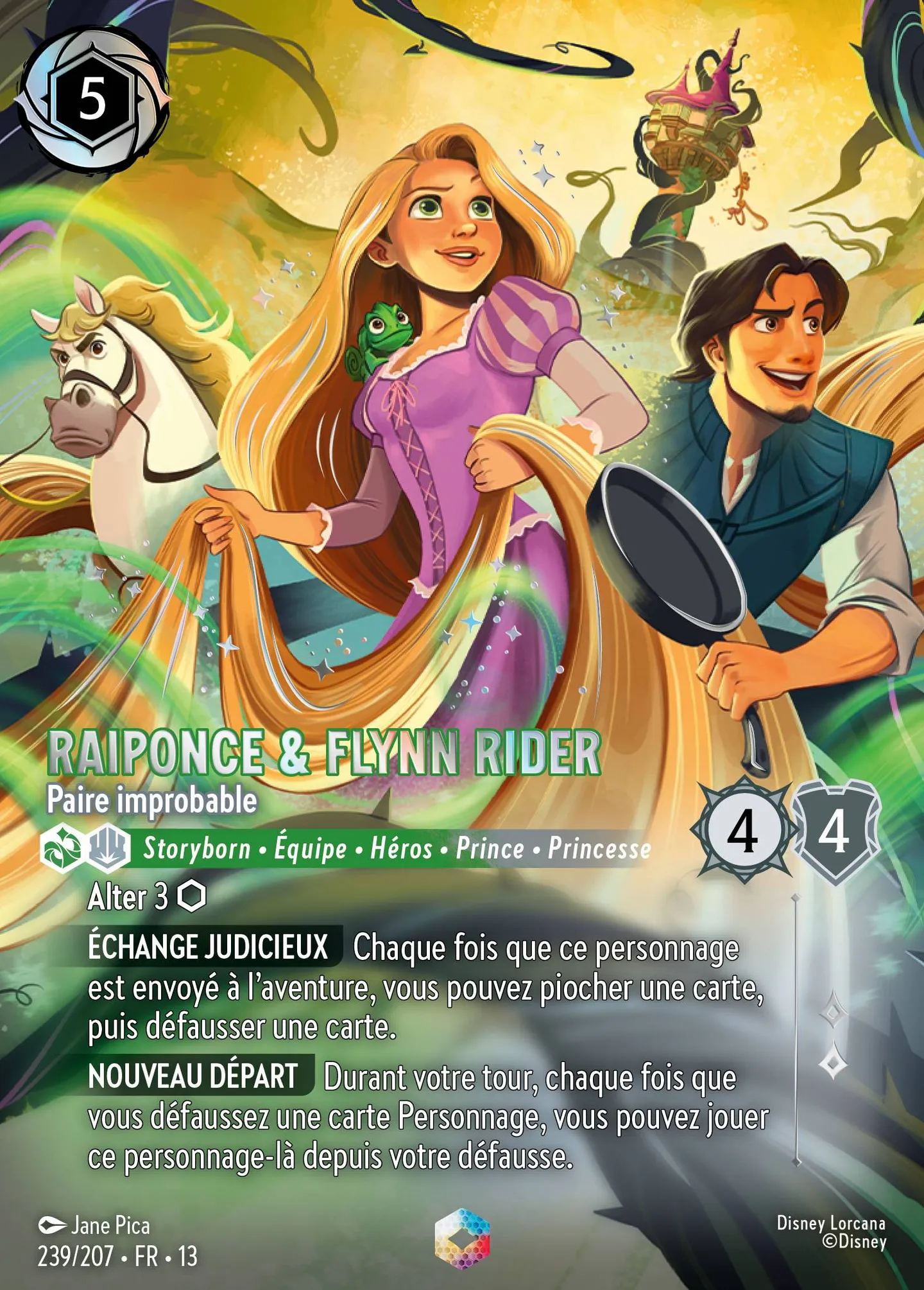 Raiponce & Flynn Rider - Paire improbable — Attack of the Vine! — Lorcana