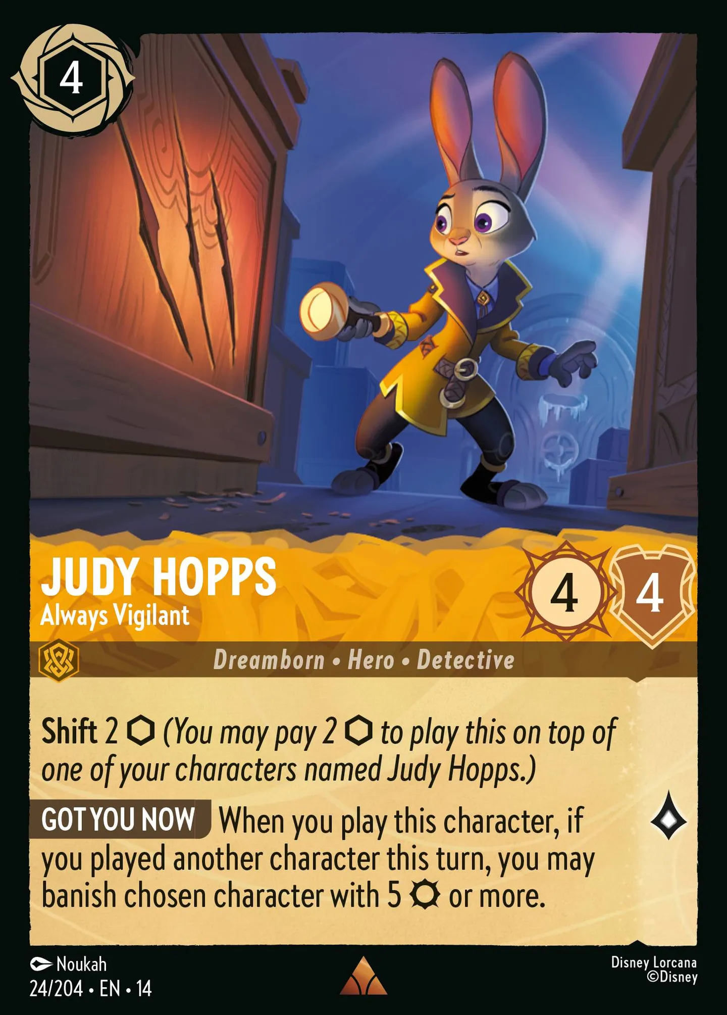 Judy Hopps - Always Vigilant — Hyperia City — Lorcana