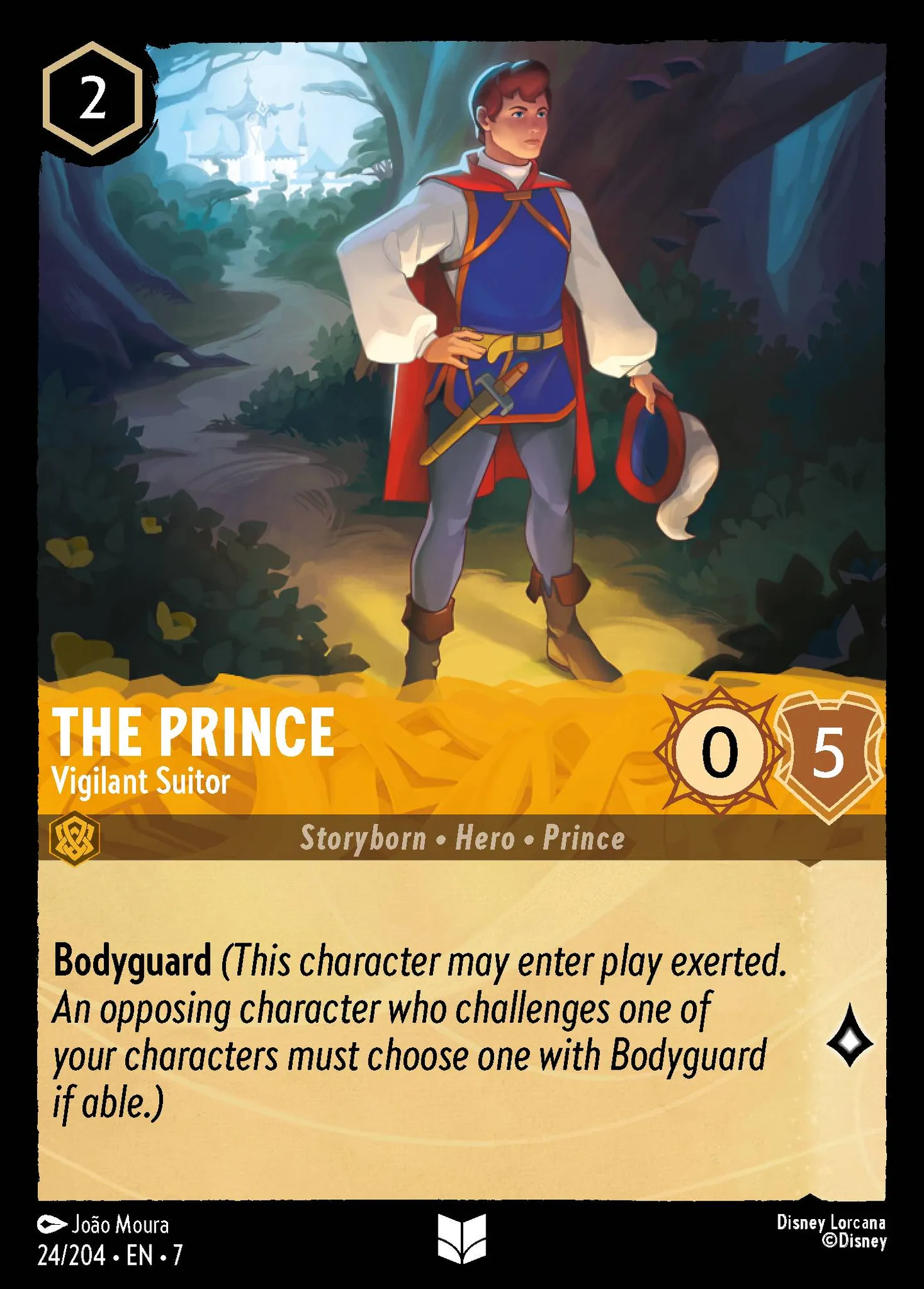 The Prince - Vigilant Suitor — Archazia's Island — Lorcana