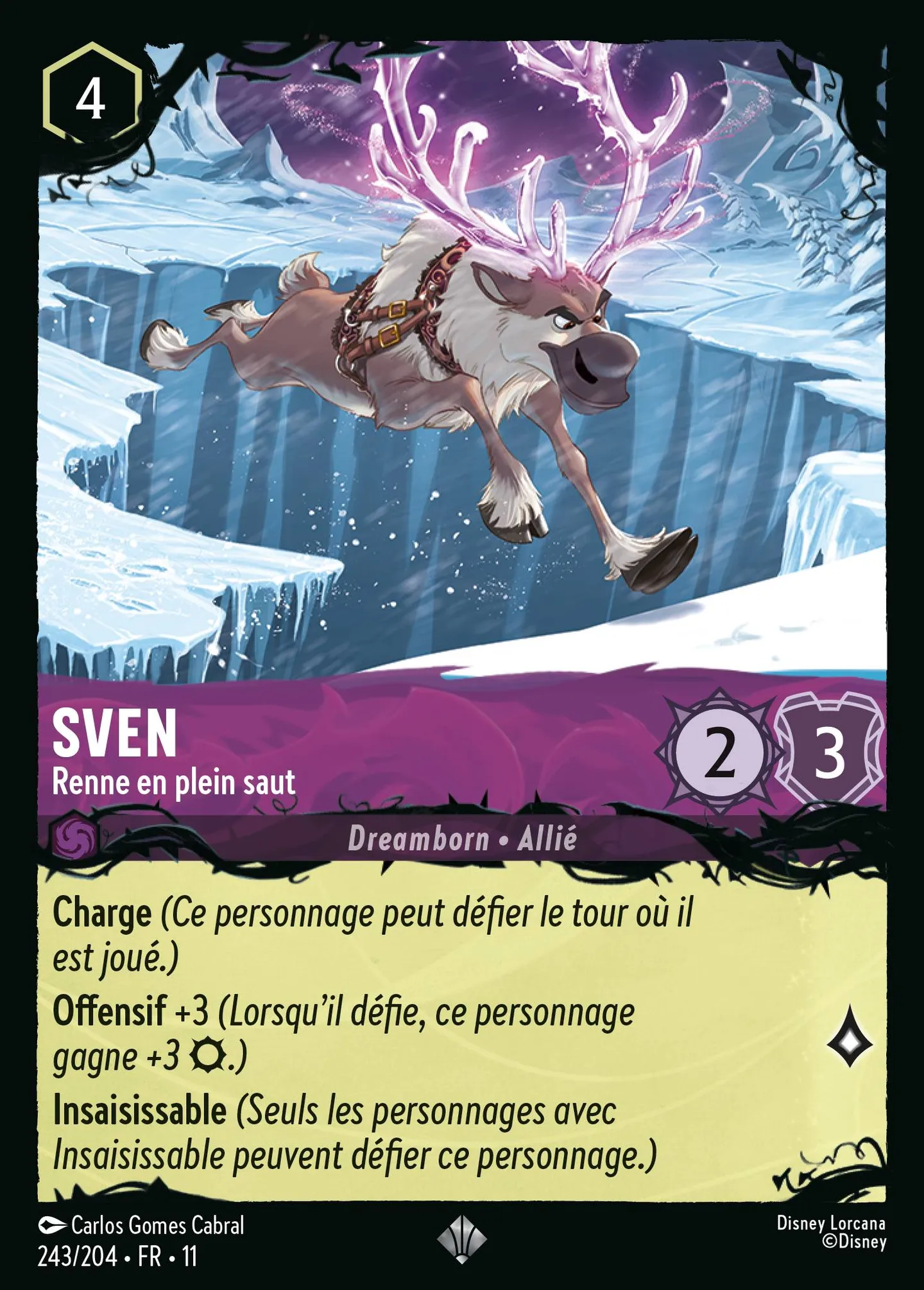 Sven - Renne en plein saut — Winterspell — Lorcana