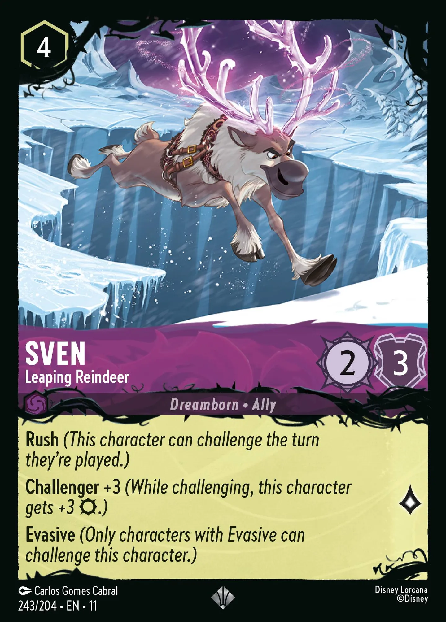 Sven - Leaping Reindeer — Winterspell — Lorcana