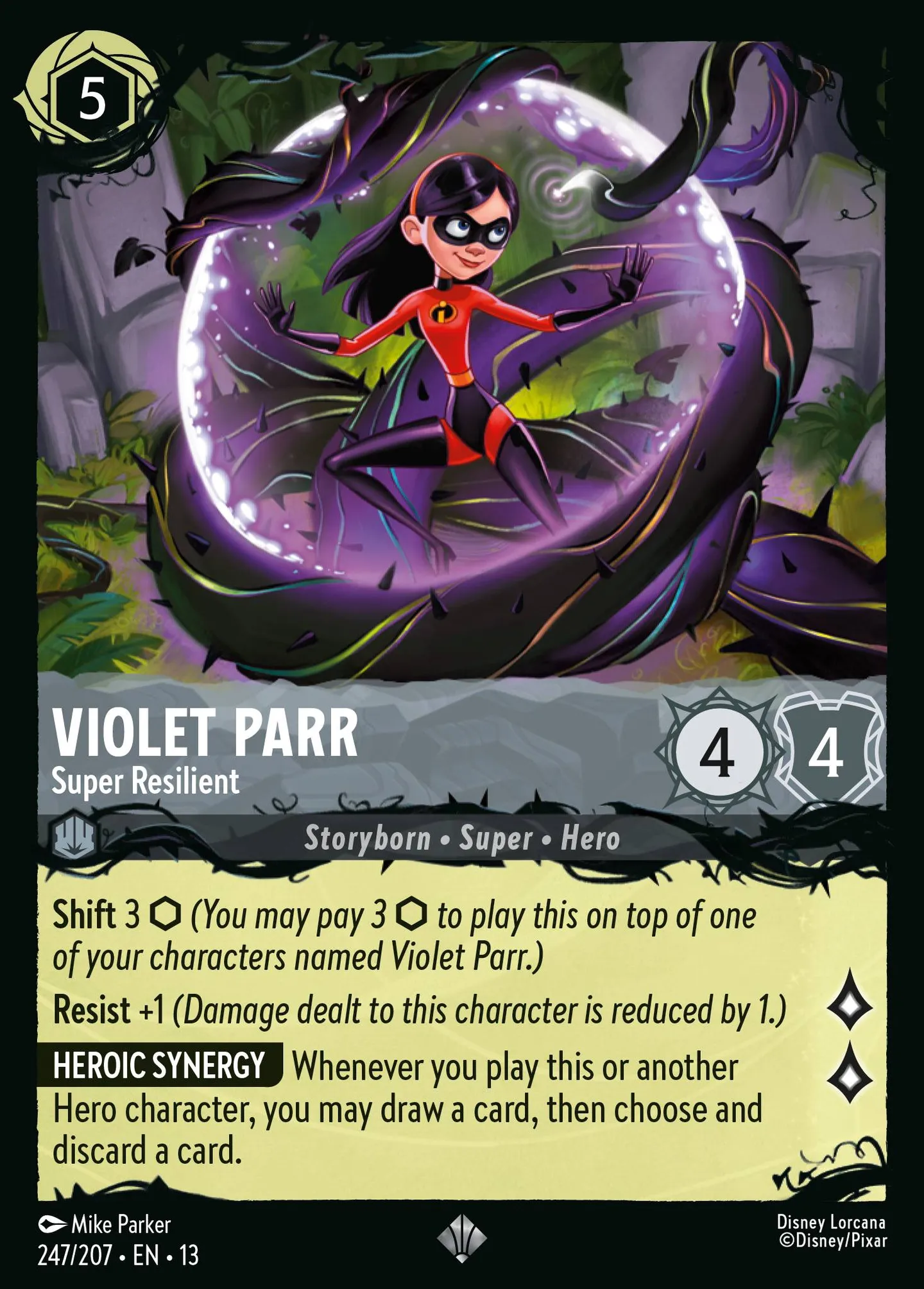 Violet Parr - Super Resilient — Attack of the Vine! — Lorcana
