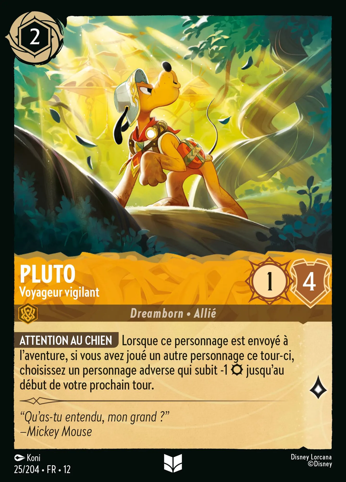Pluto - Voyageur vigilant — Wilds Unknown — Lorcana