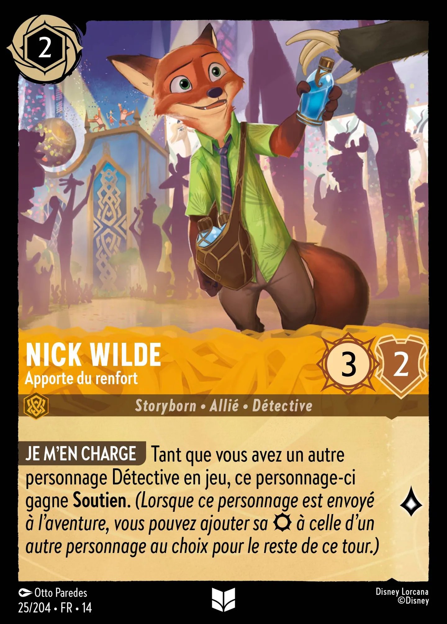 Nick Wilde - Apporte du renfort — Hyperia City — Lorcana