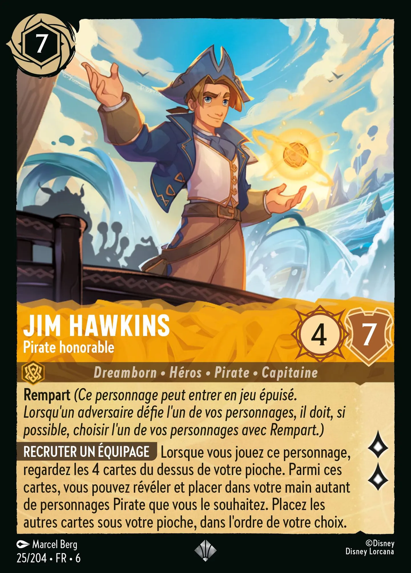 Jim Hawkins - Pirate honorable — Azurite Sea — Lorcana
