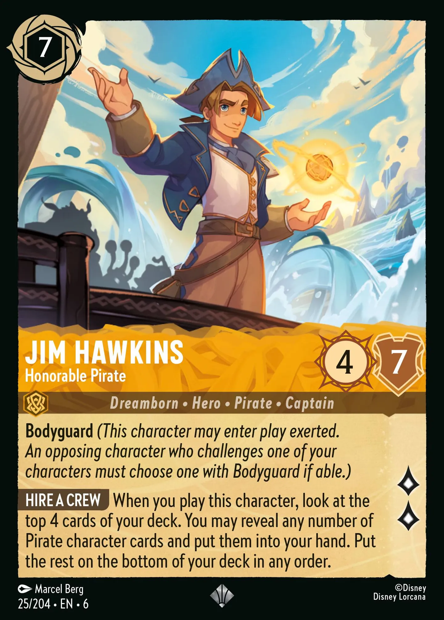 Jim Hawkins - Pirate honorable — Azurite Sea — Lorcana