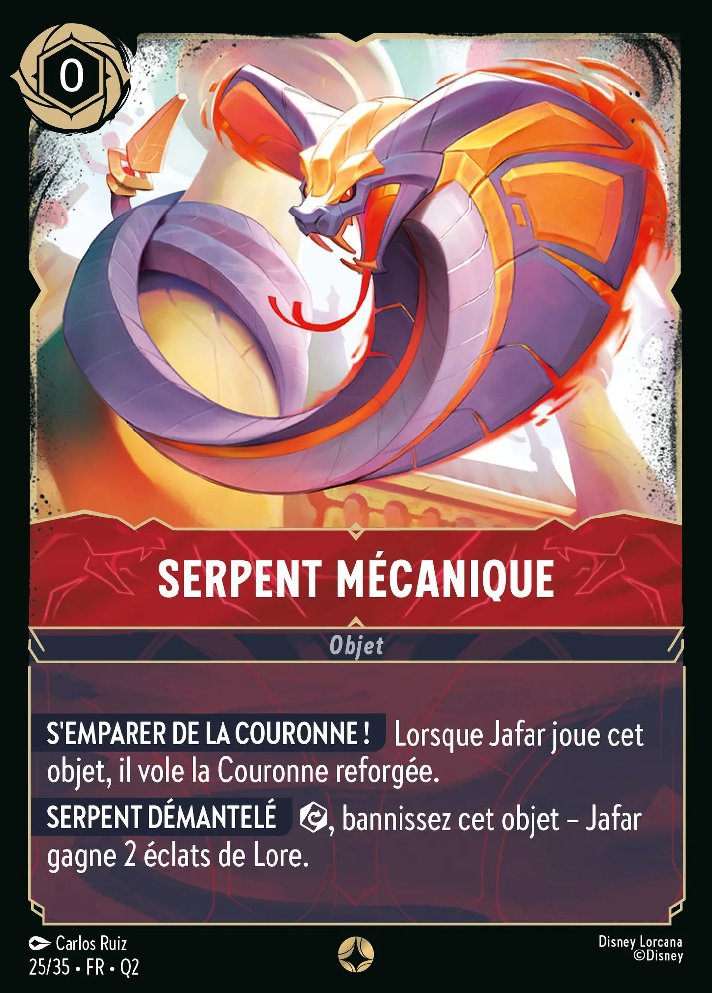 Serpent mécanique — Illumineer's Quest: Palace Heist — Lorcana