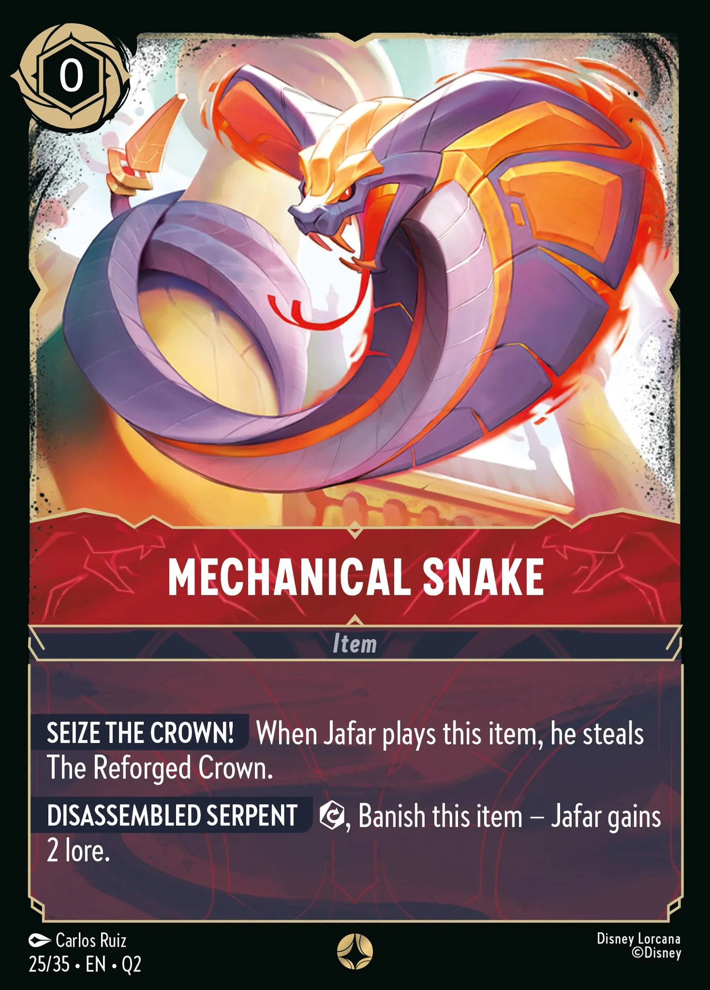 Mechanical Snake — Illumineer's Quest: Palace Heist — Lorcana