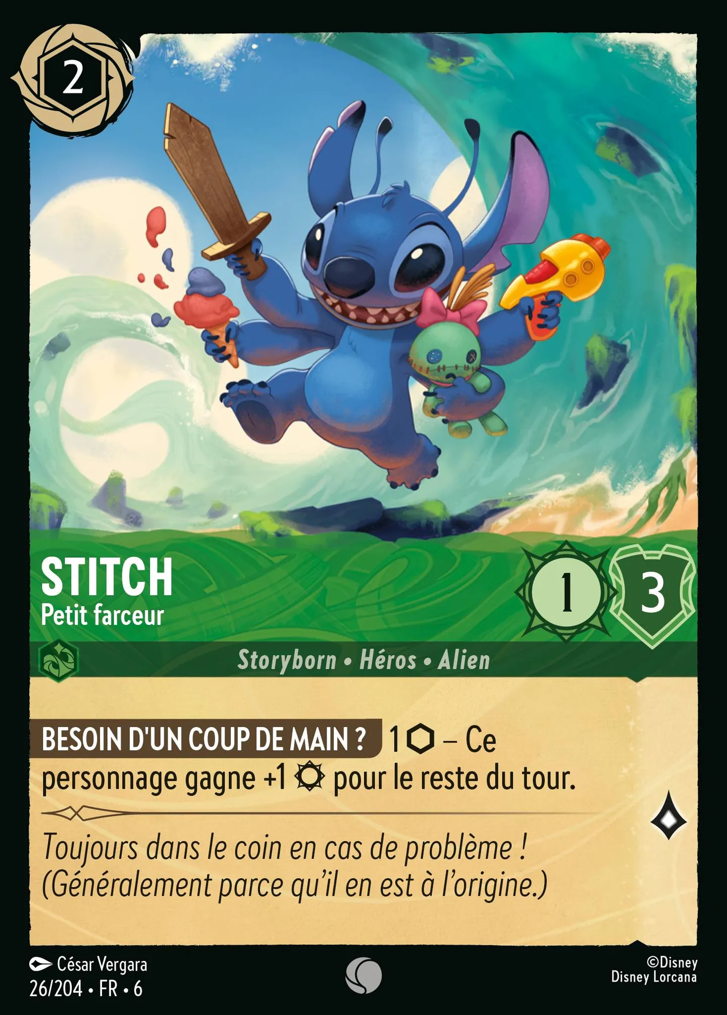 Stitch - Petit farceur — Azurite Sea — Lorcana