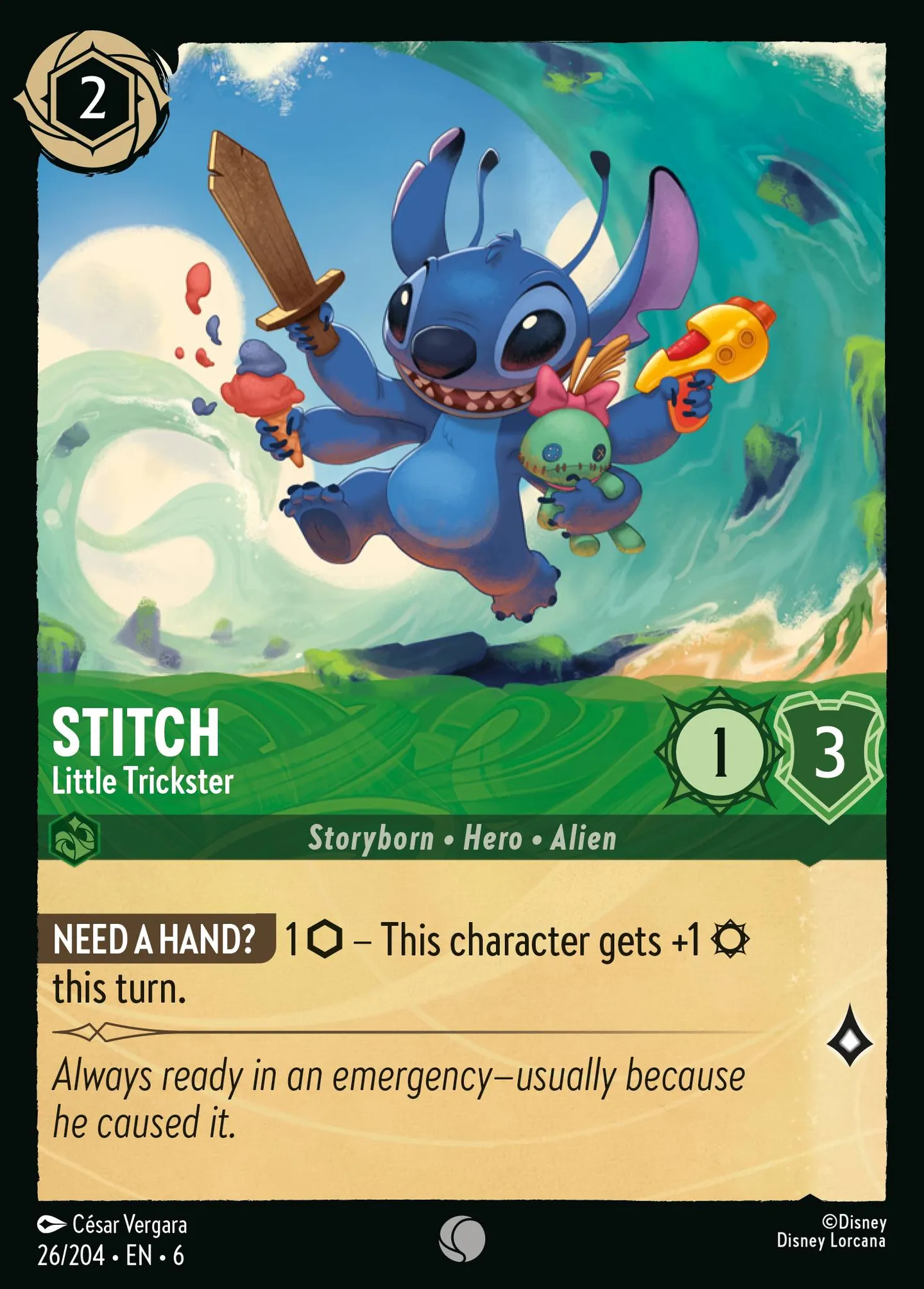 Stitch - Petit farceur — Azurite Sea — Lorcana