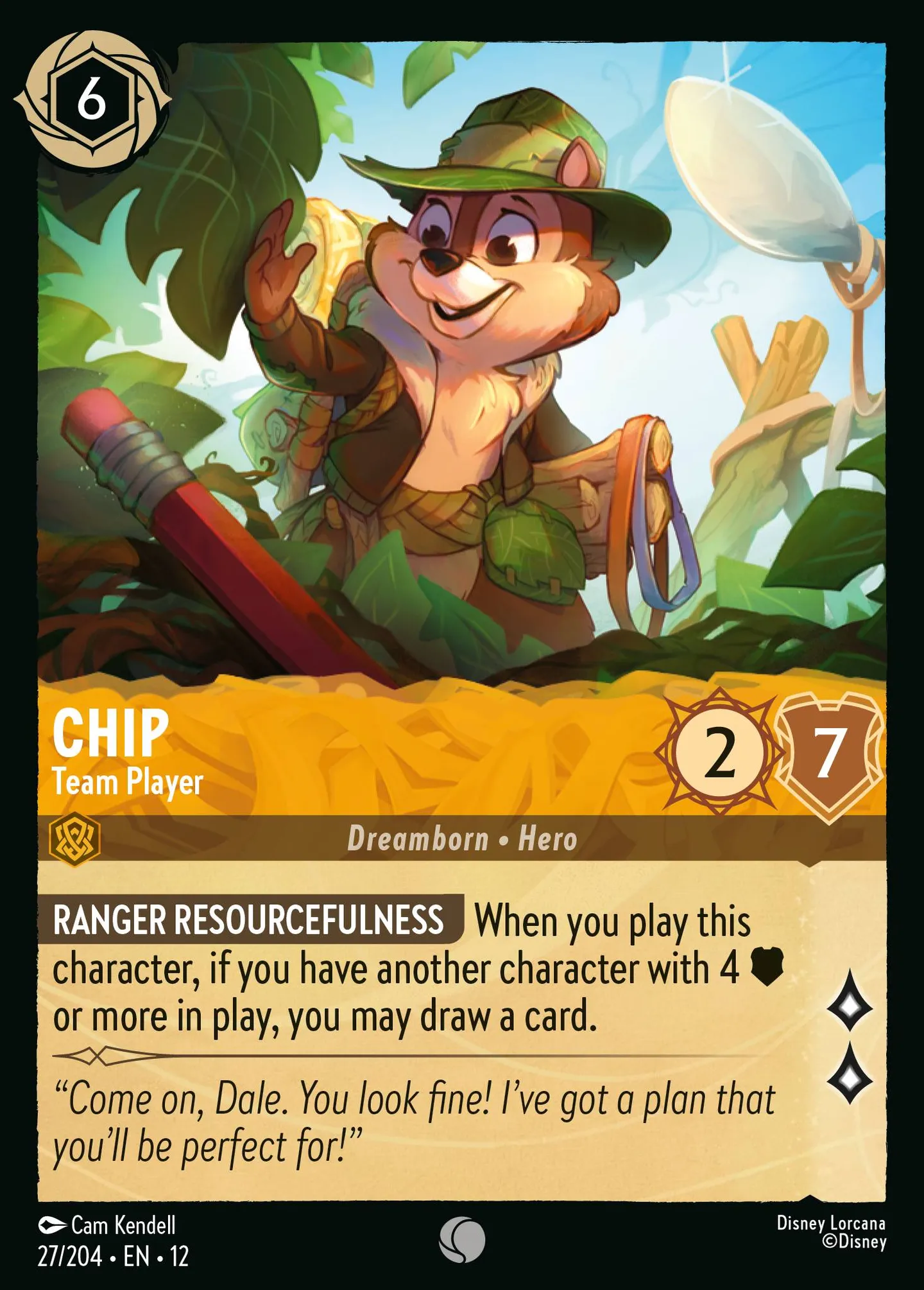 Chip - Team Player — Wilds Unknown — Lorcana
