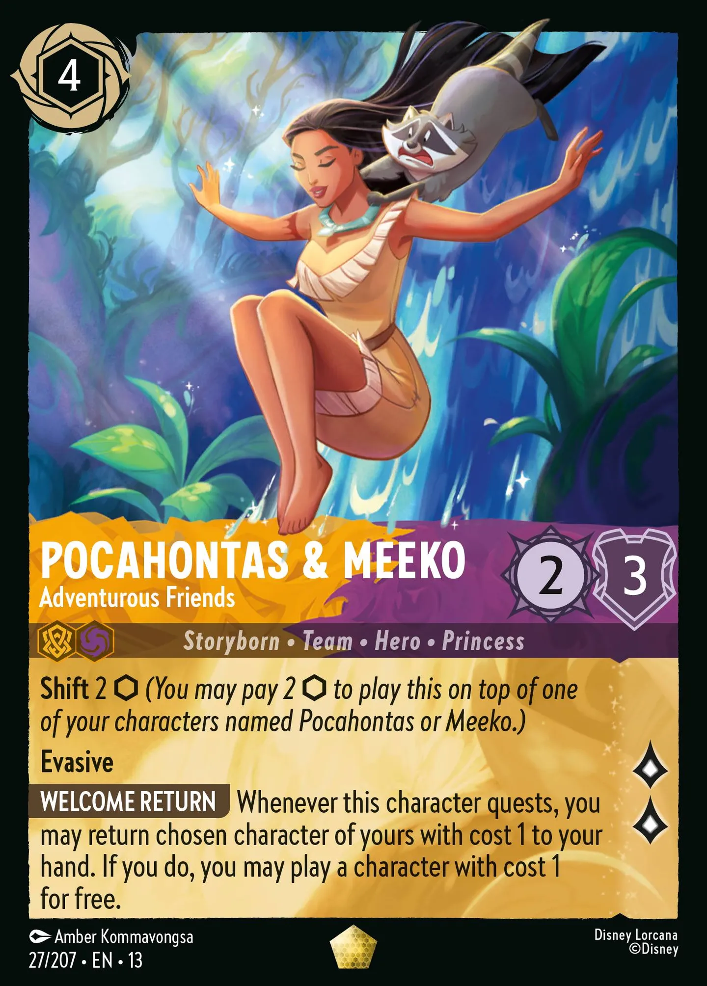 Pocahontas & Meeko - Adventurous Friends — Attack of the Vine! — Lorcana