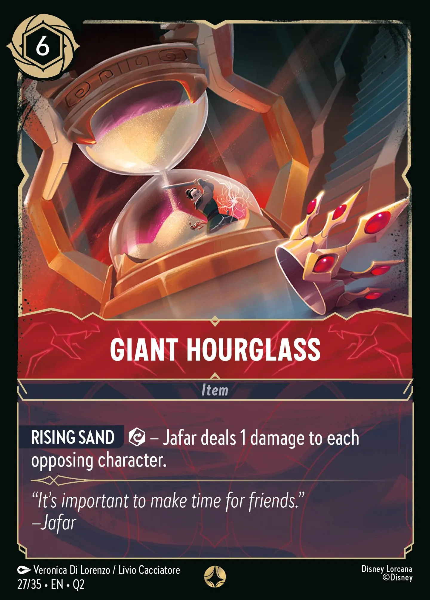 Giant Hourglass — Illumineer's Quest: Palace Heist — Lorcana