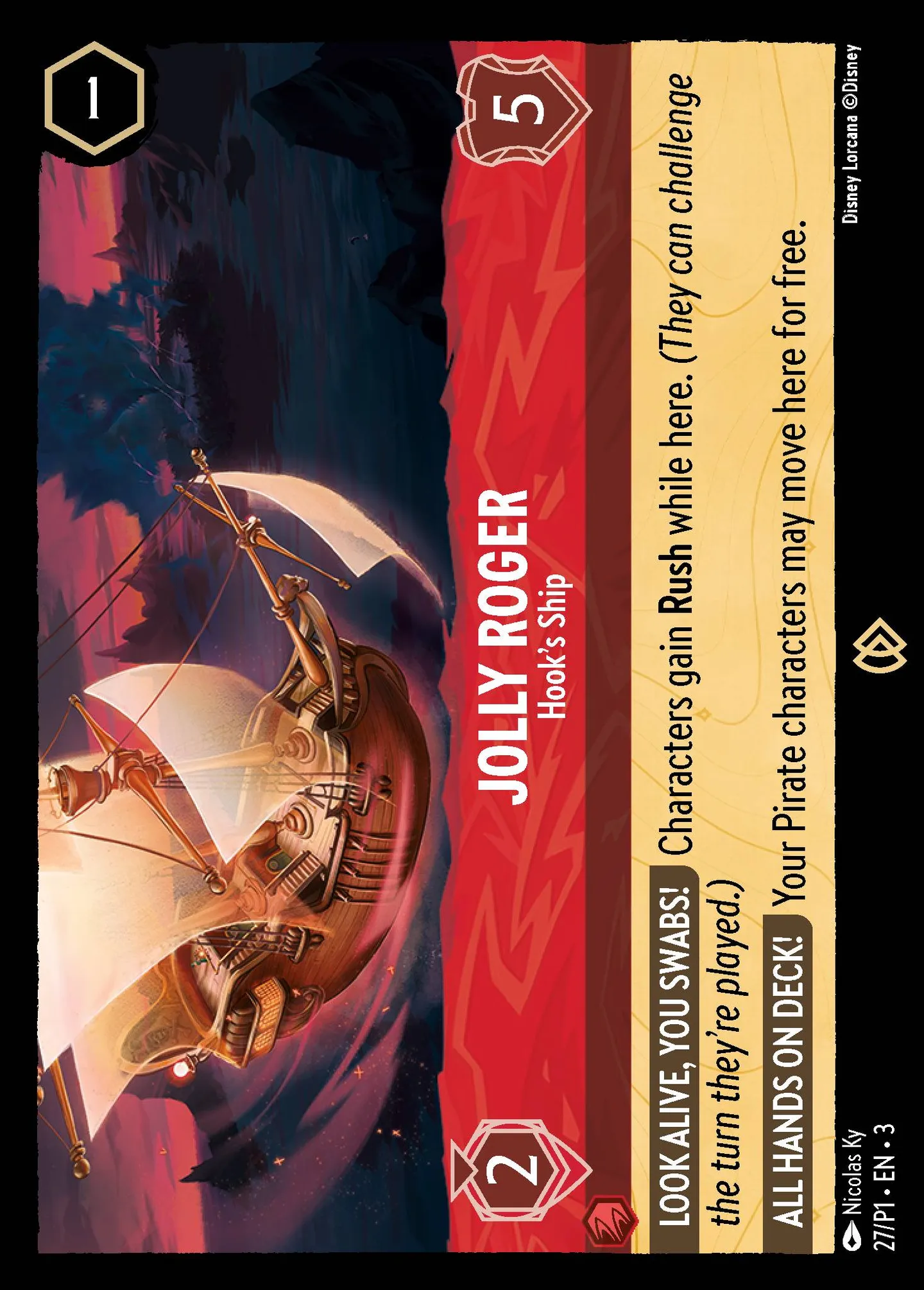 Jolly Roger - Hook's Ship — Promos - Year 1 — Lorcana