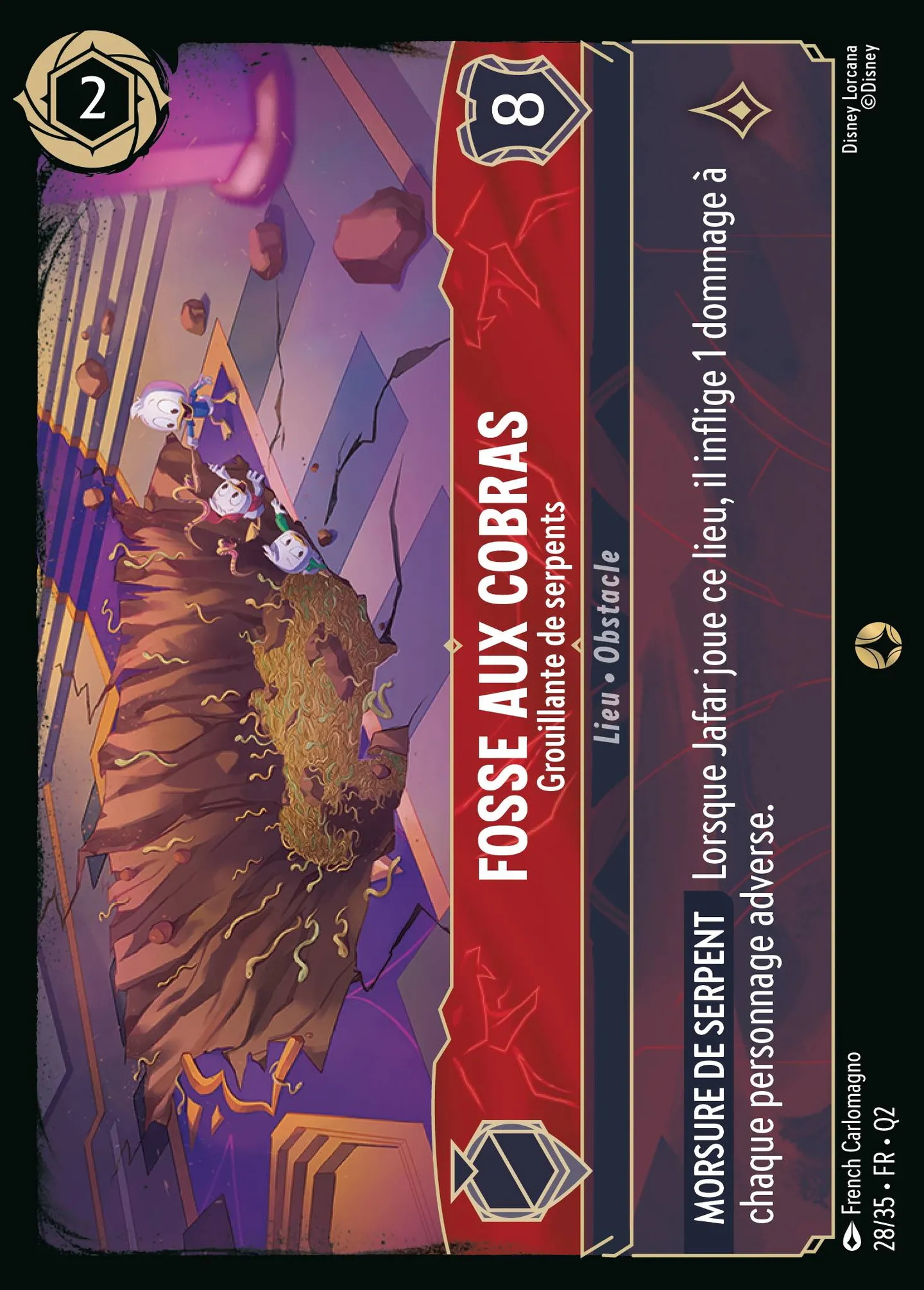 Fosse aux cobras - Grouillante de serpents — Illumineer's Quest: Palace Heist — Lorcana