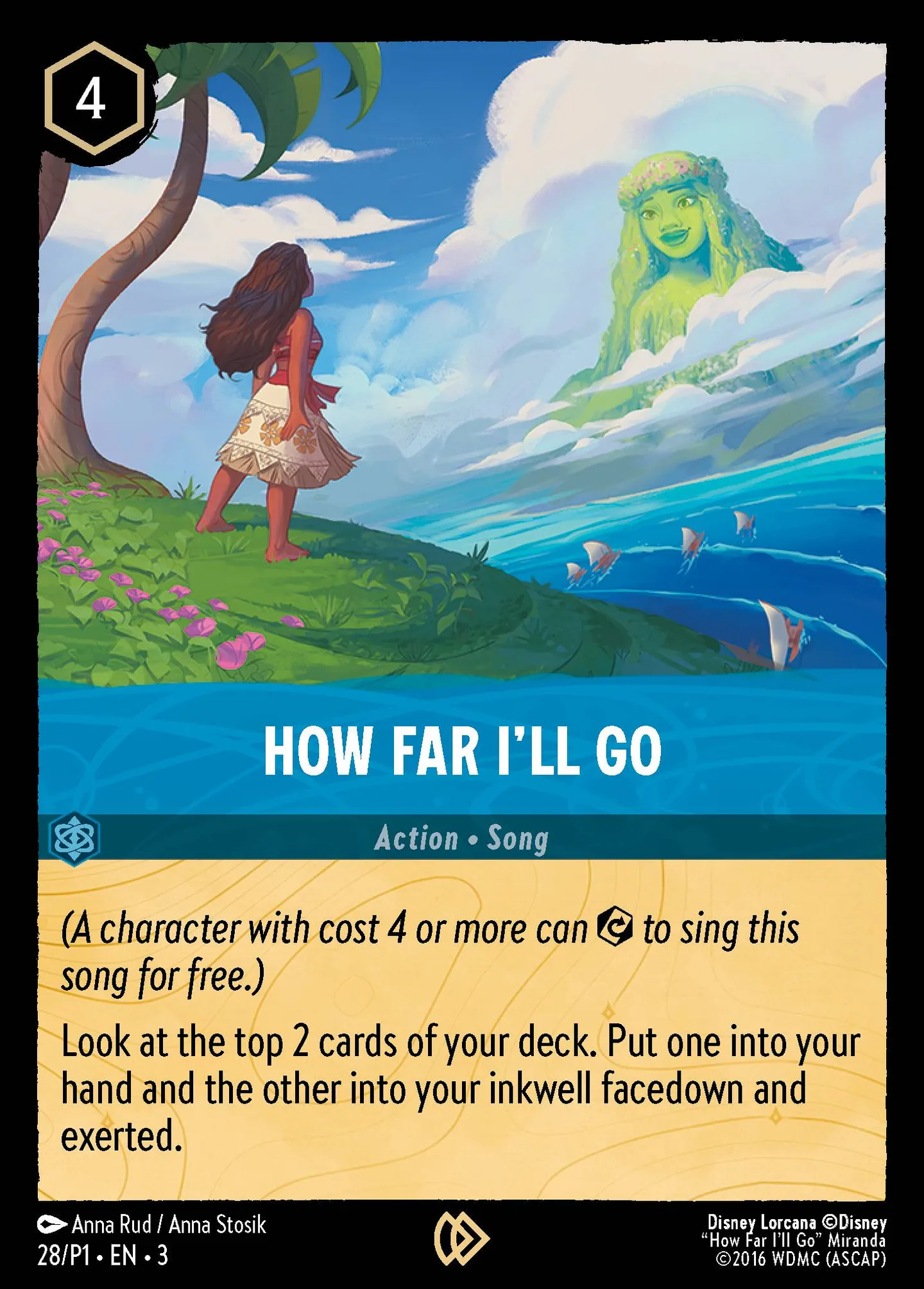 How Far I'll Go — Promos - Year 1 — Lorcana