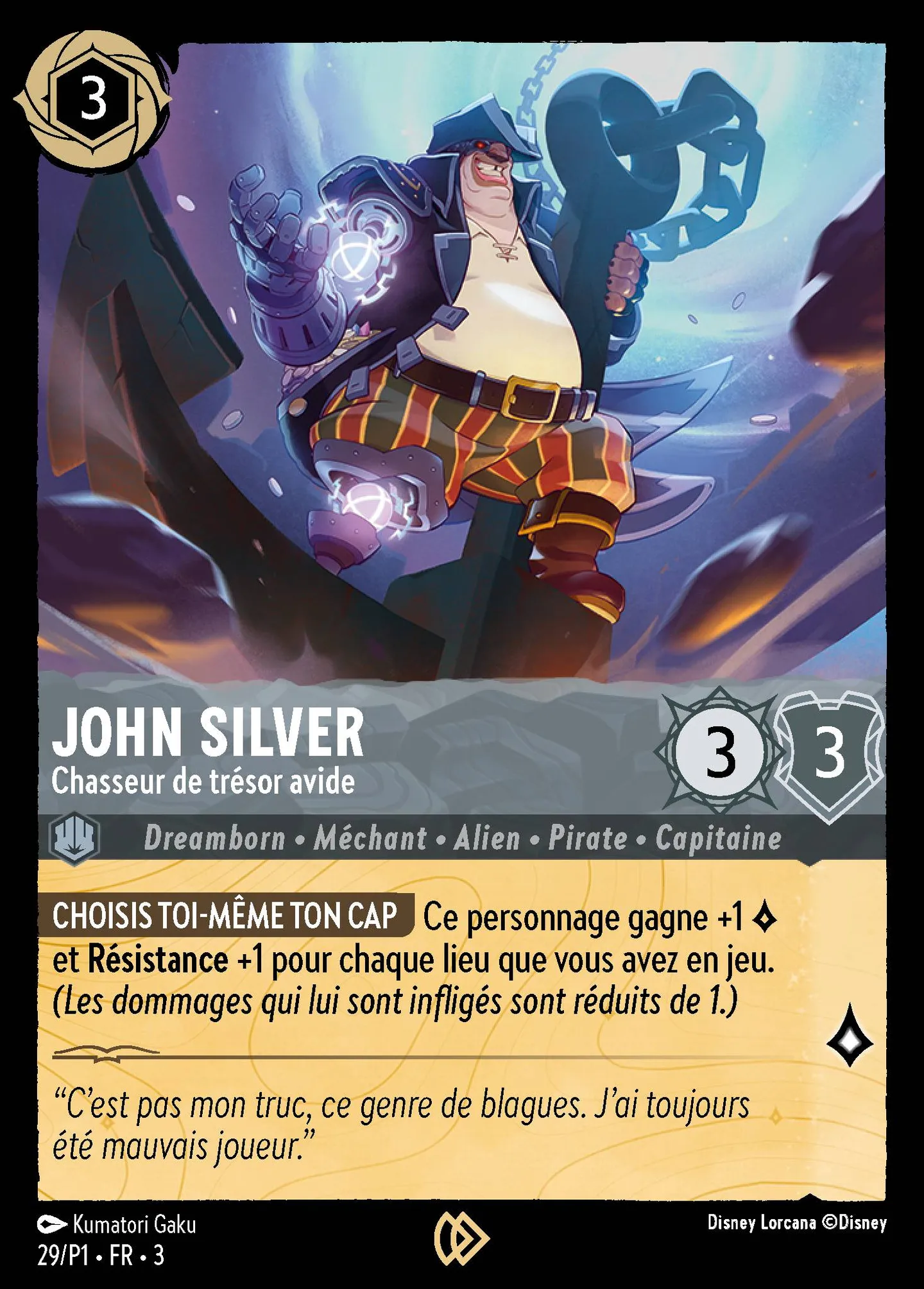 John Silver - Chasseur de trésor avide — Promos - Year 1 — Lorcana