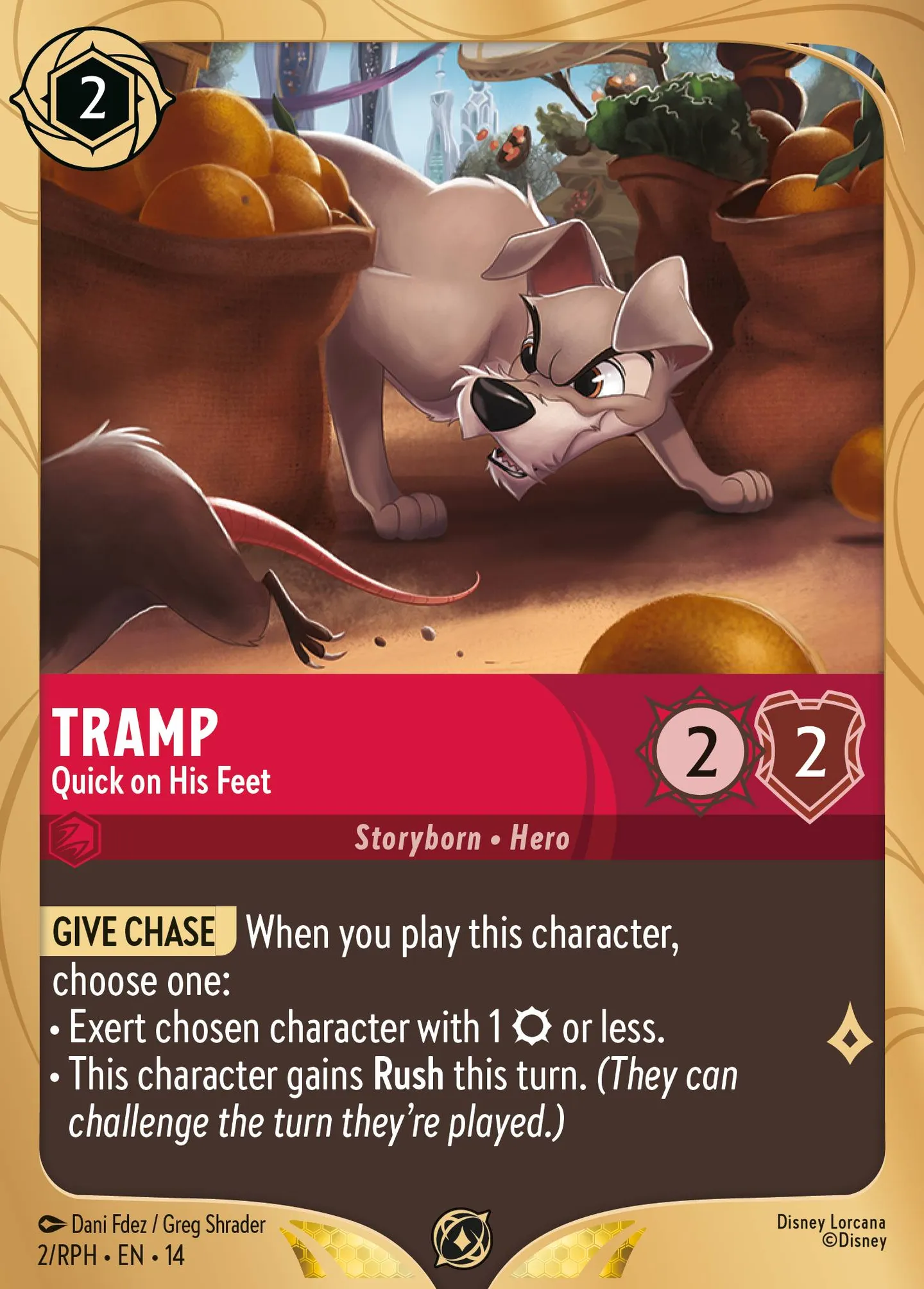 Tramp - Quick on His Feet — Play Hub Promos — Lorcana