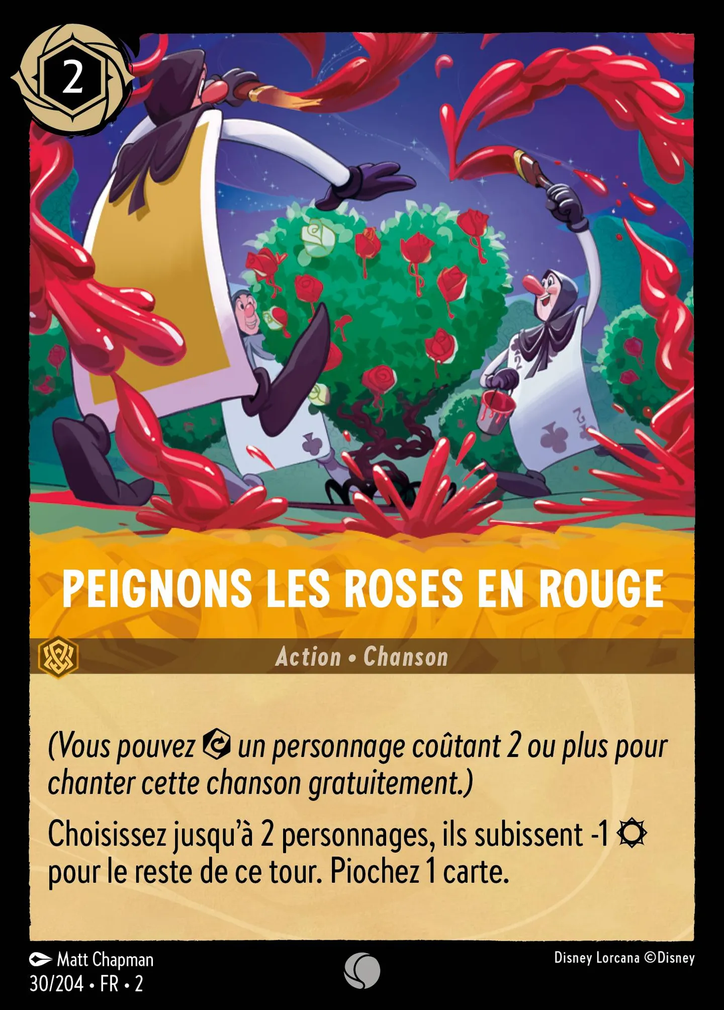 Peignons les roses en rouge — Rise of the Floodborn — Lorcana