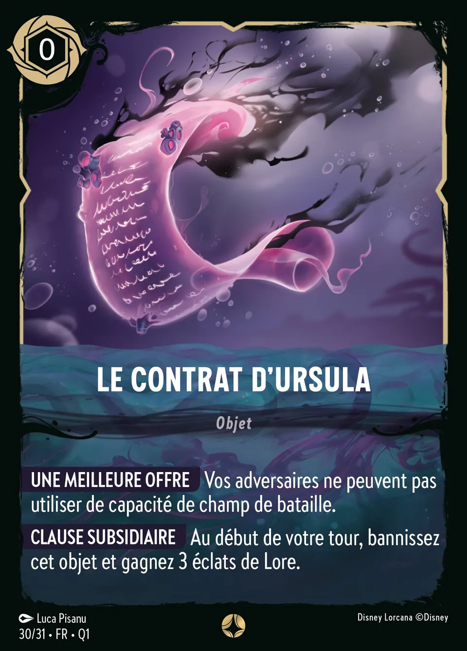 Le Contrat d'Ursula from Illumineer's Quest: Deep Trouble - Lorcana